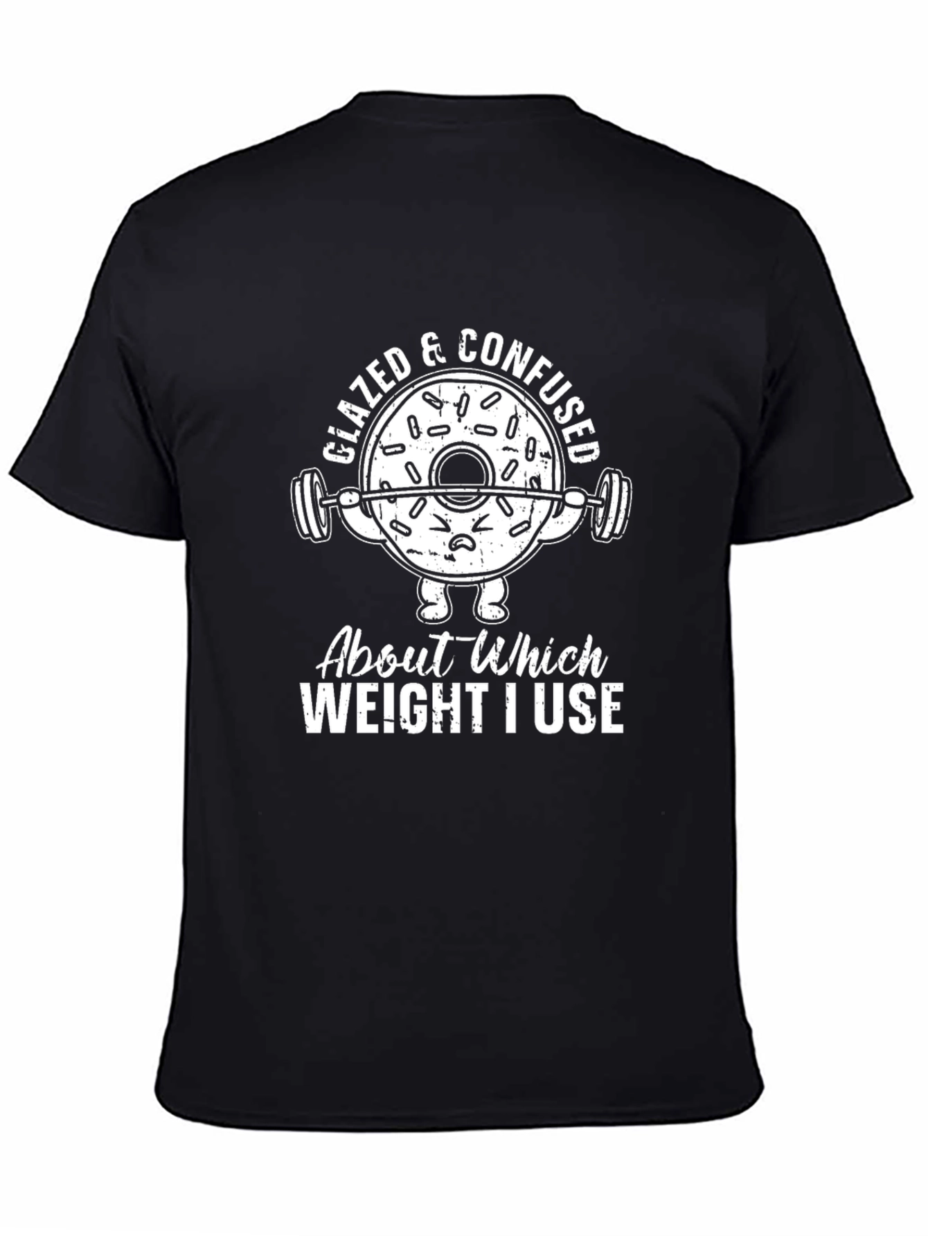 Glazed & Confused Donut Gym Workout T-Shirt