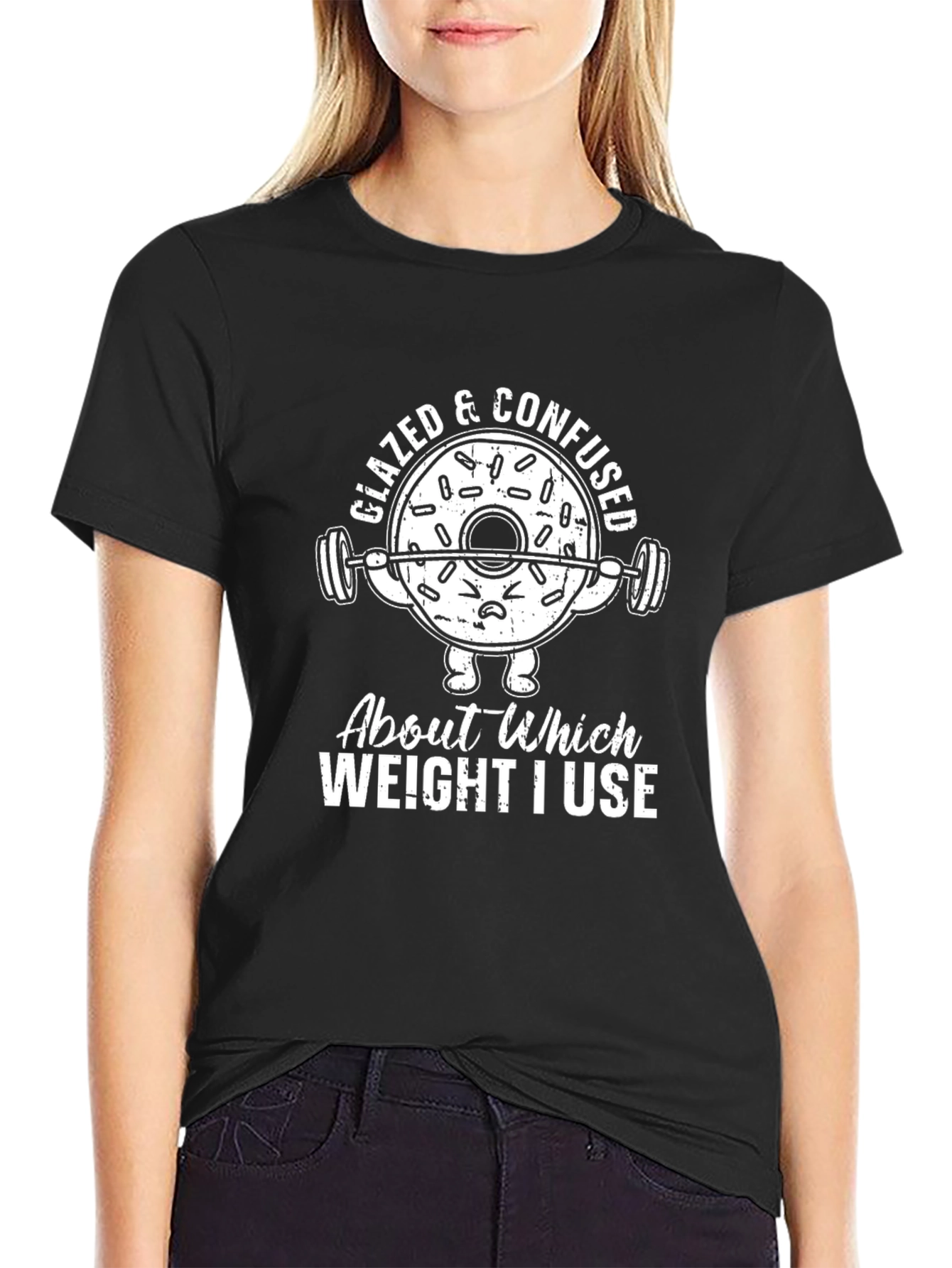 Glazed & Confused Donut Gym Workout T-Shirt