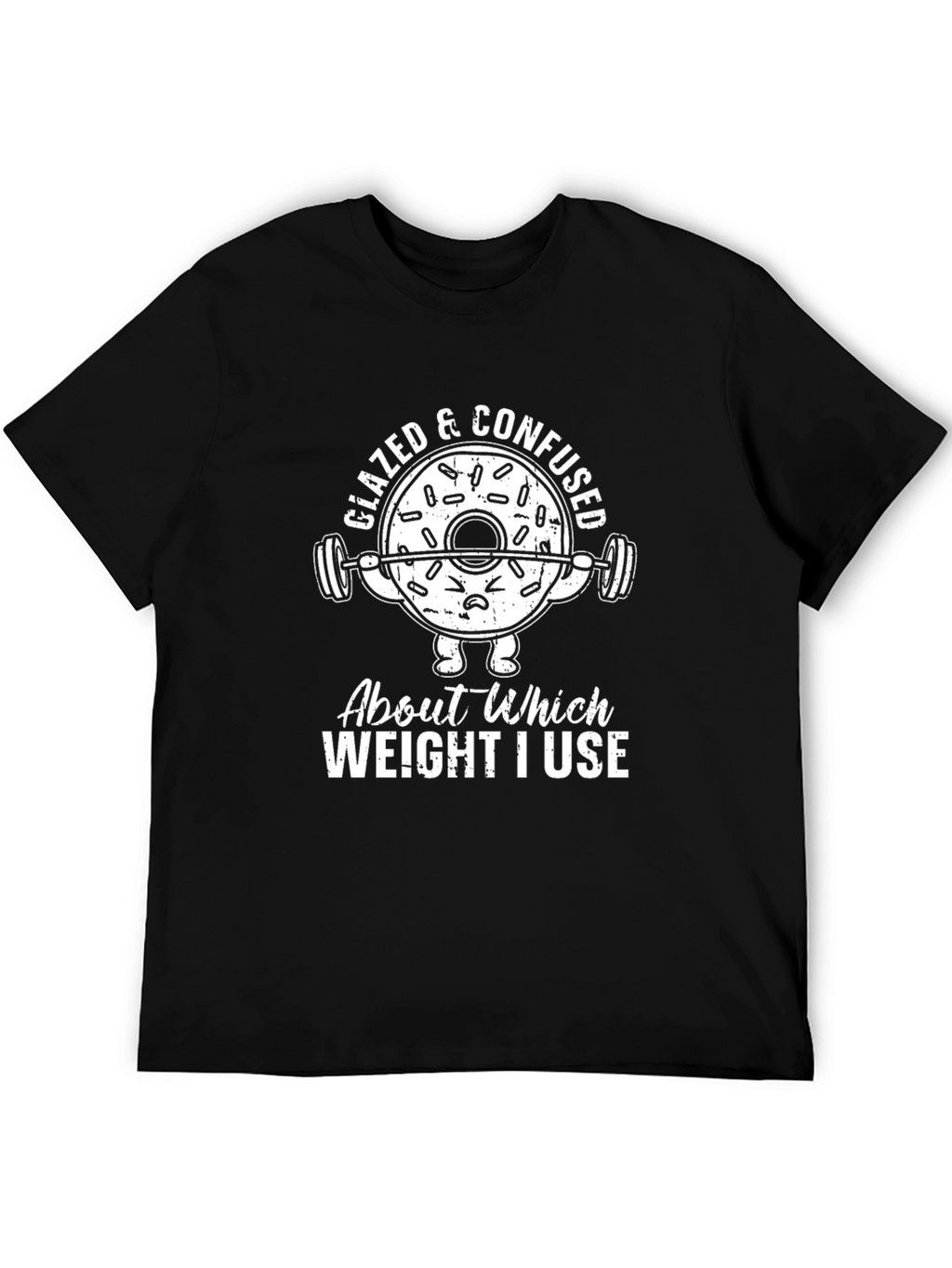 Glazed & Confused Donut Gym Workout T-Shirt