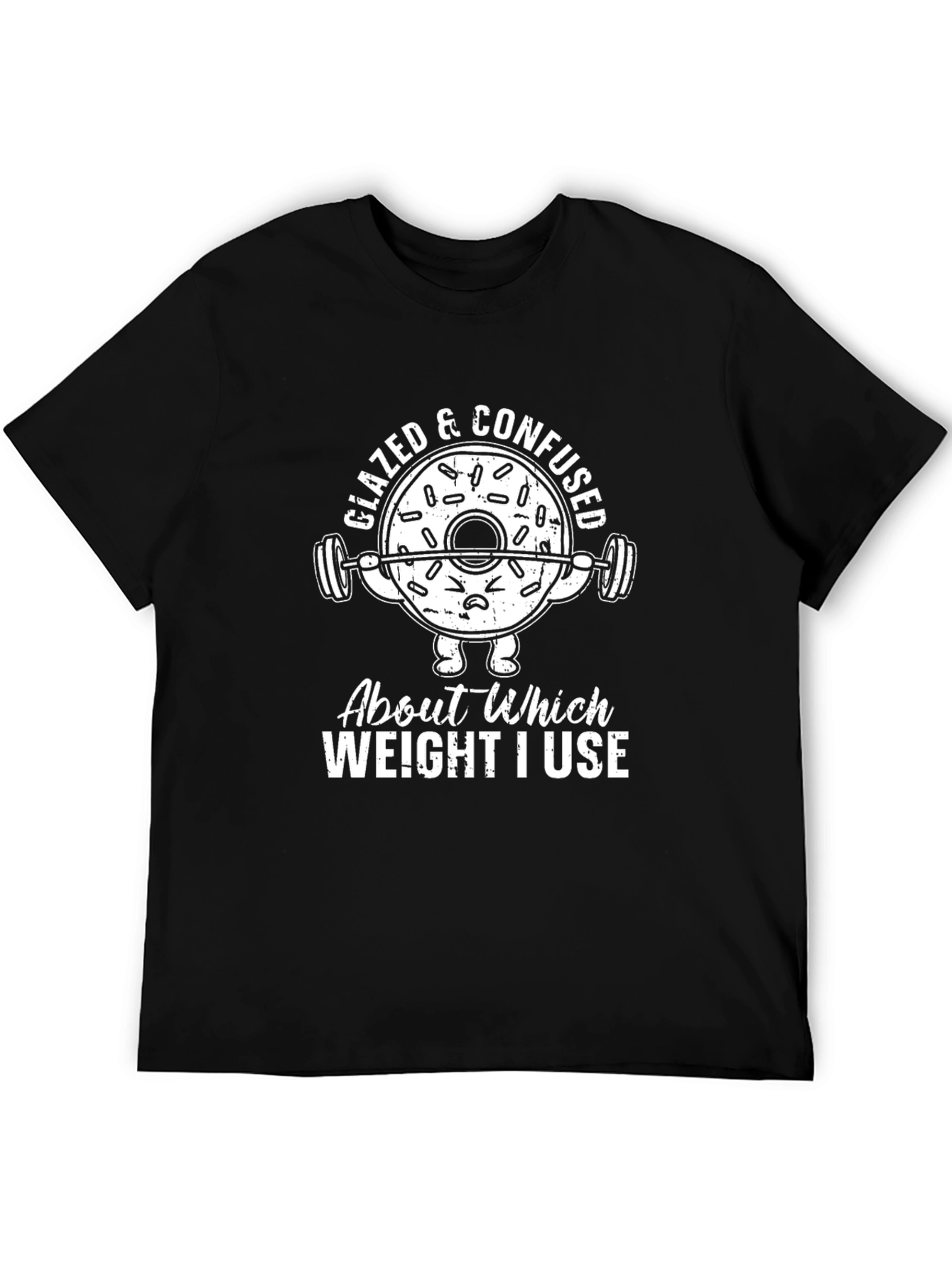 Glazed & Confused Donut Gym Workout T-Shirt