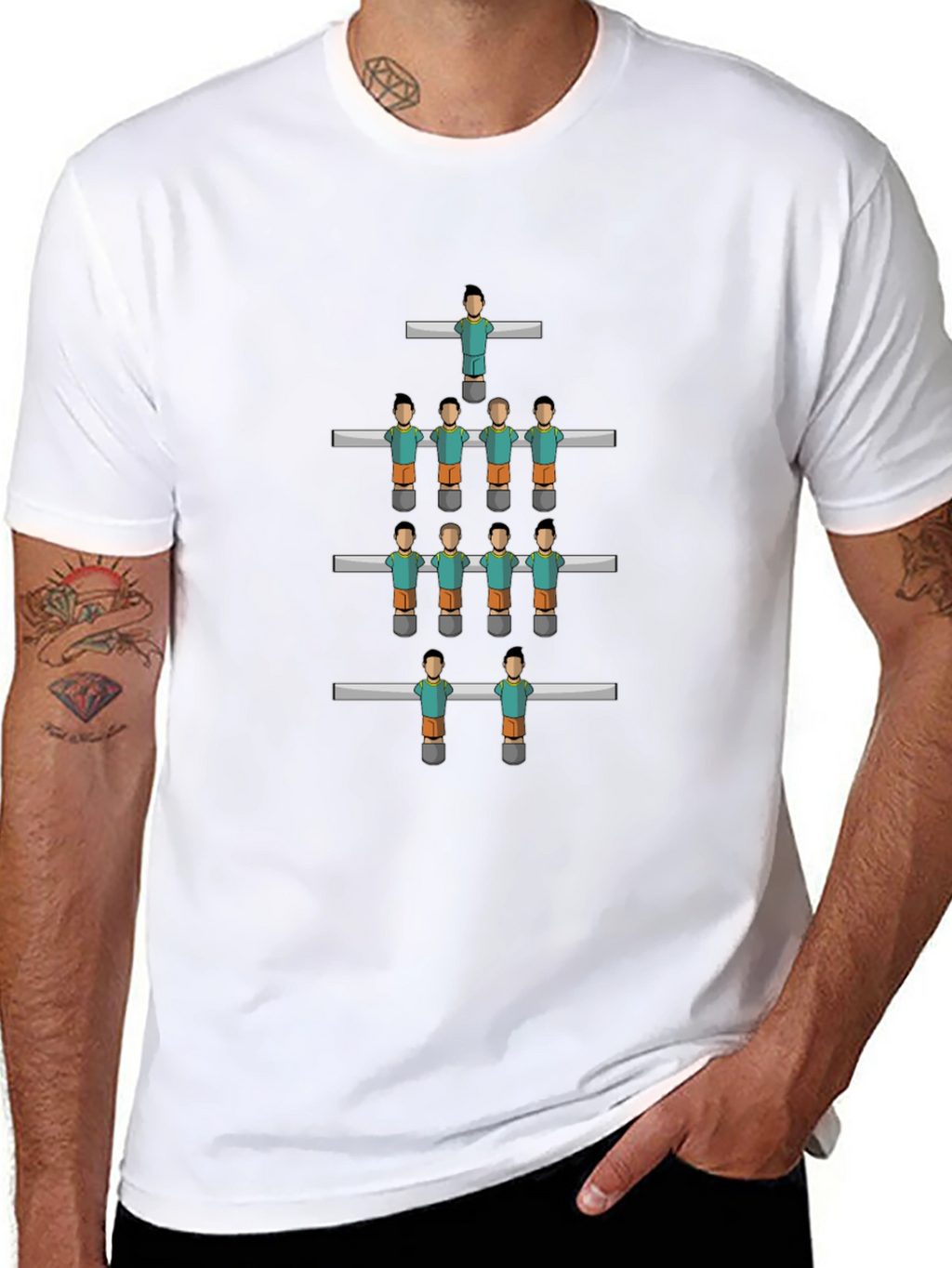 Foosball Table T-Shirt - Novelty Graphic Tee