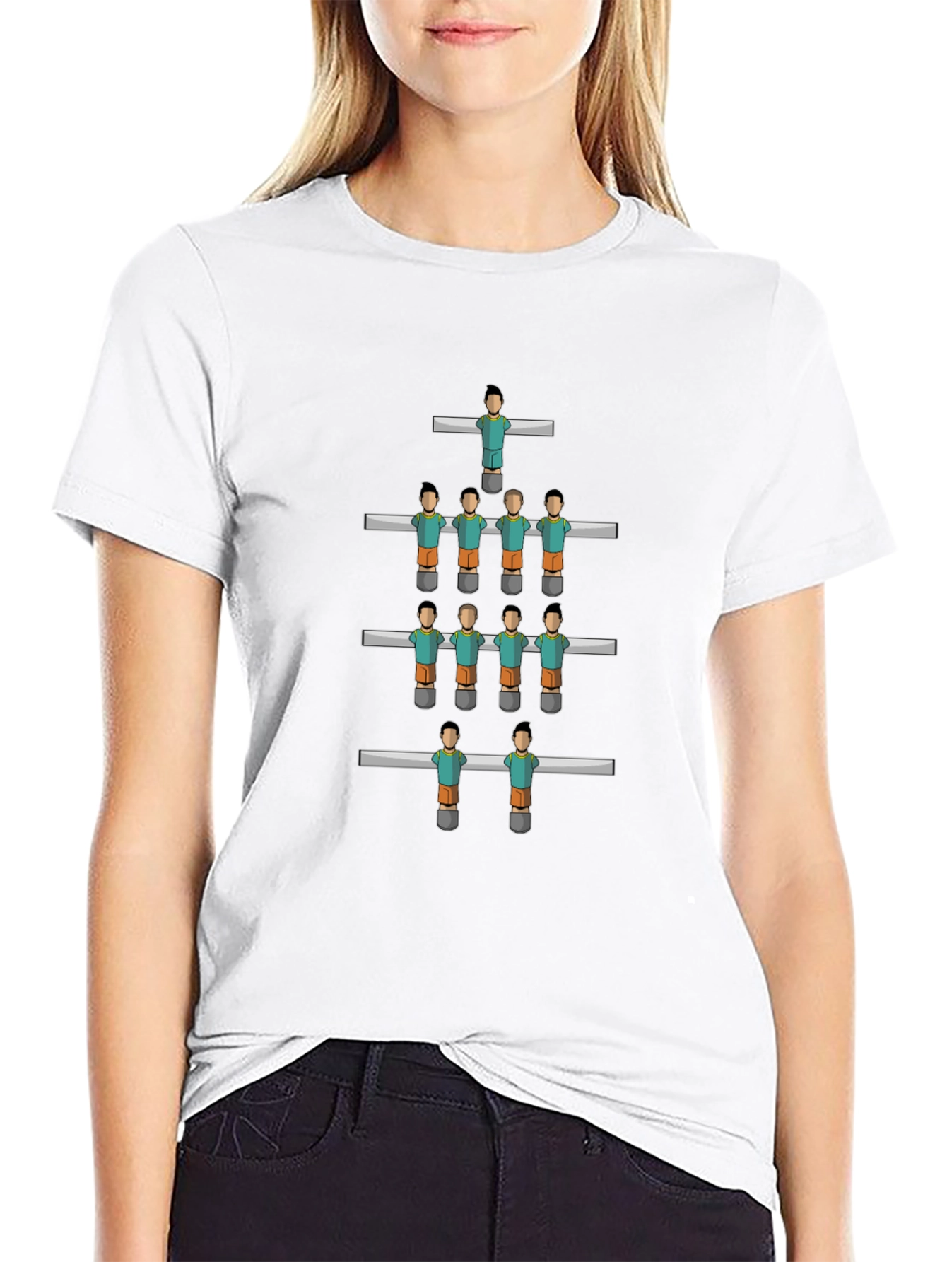 Foosball Table T-Shirt - Novelty Graphic Tee