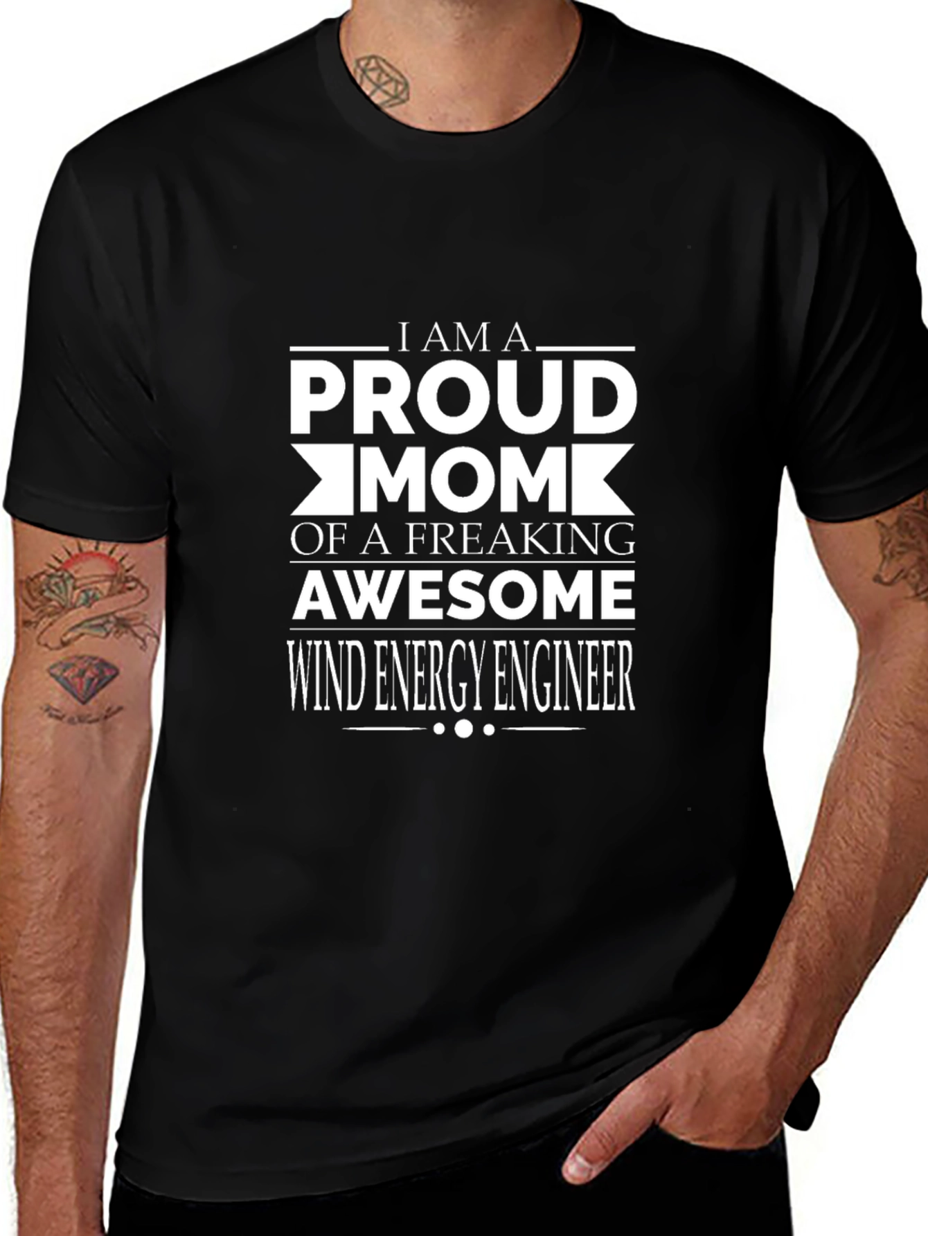 Proud Mom of a Wind Energy Engineer T-Shirt