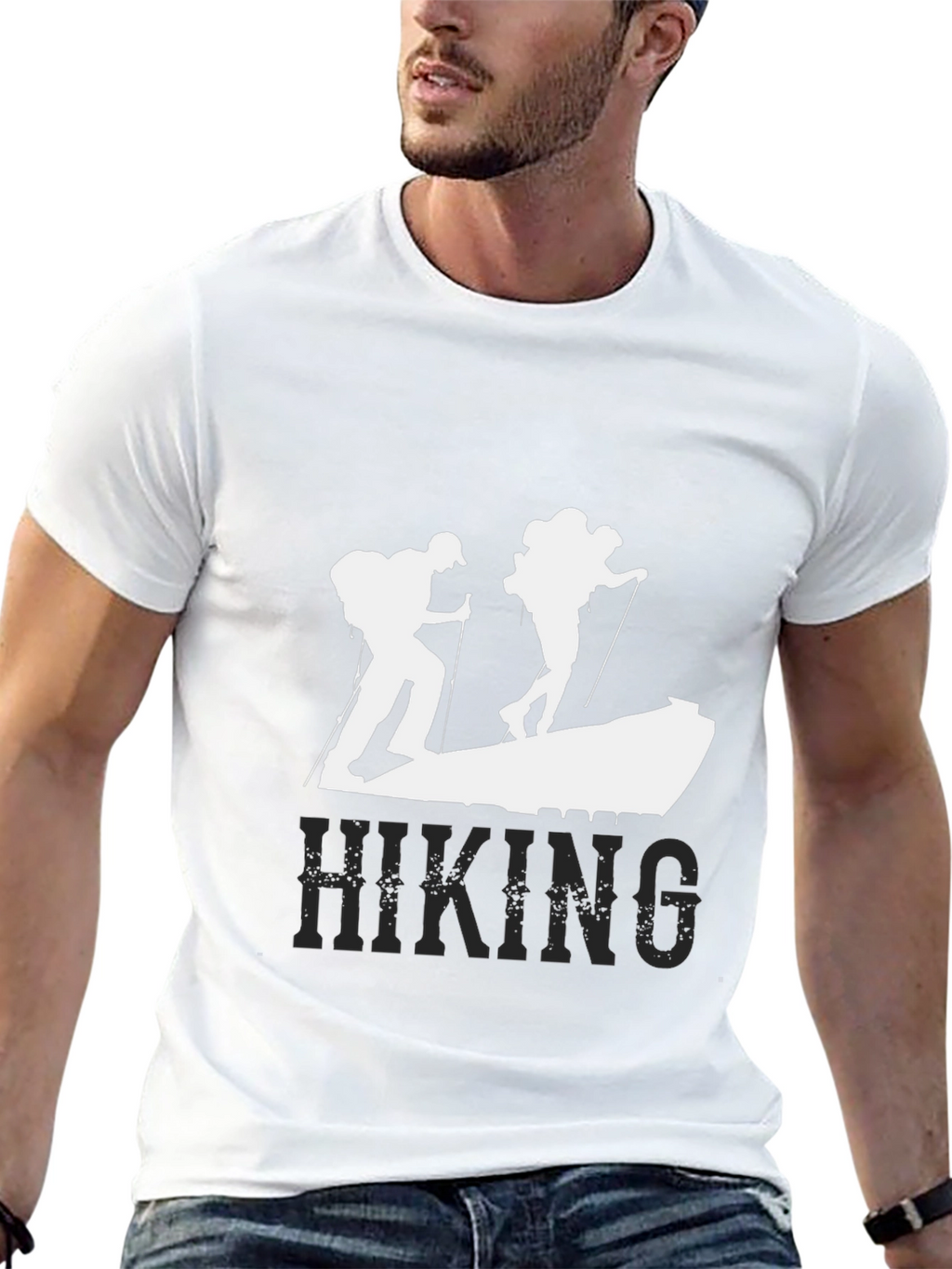Hiking Adventure T-Shirt - Black Graphic Tee