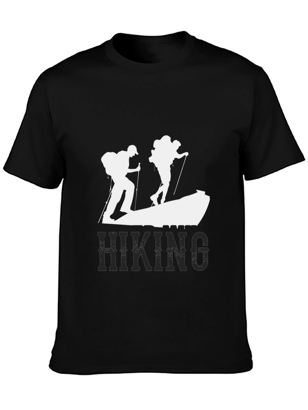 Hiking Adventure T-Shirt - Black Graphic Tee