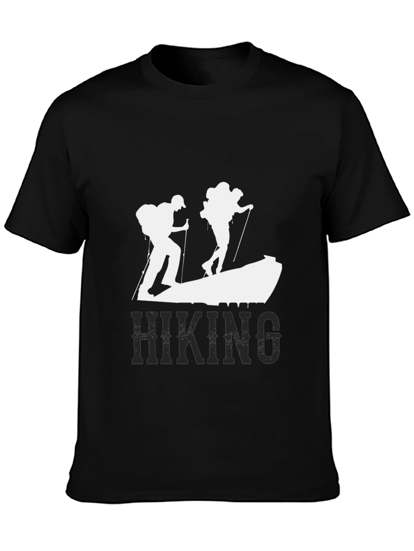 Hiking Adventure T-Shirt - Black Graphic Tee