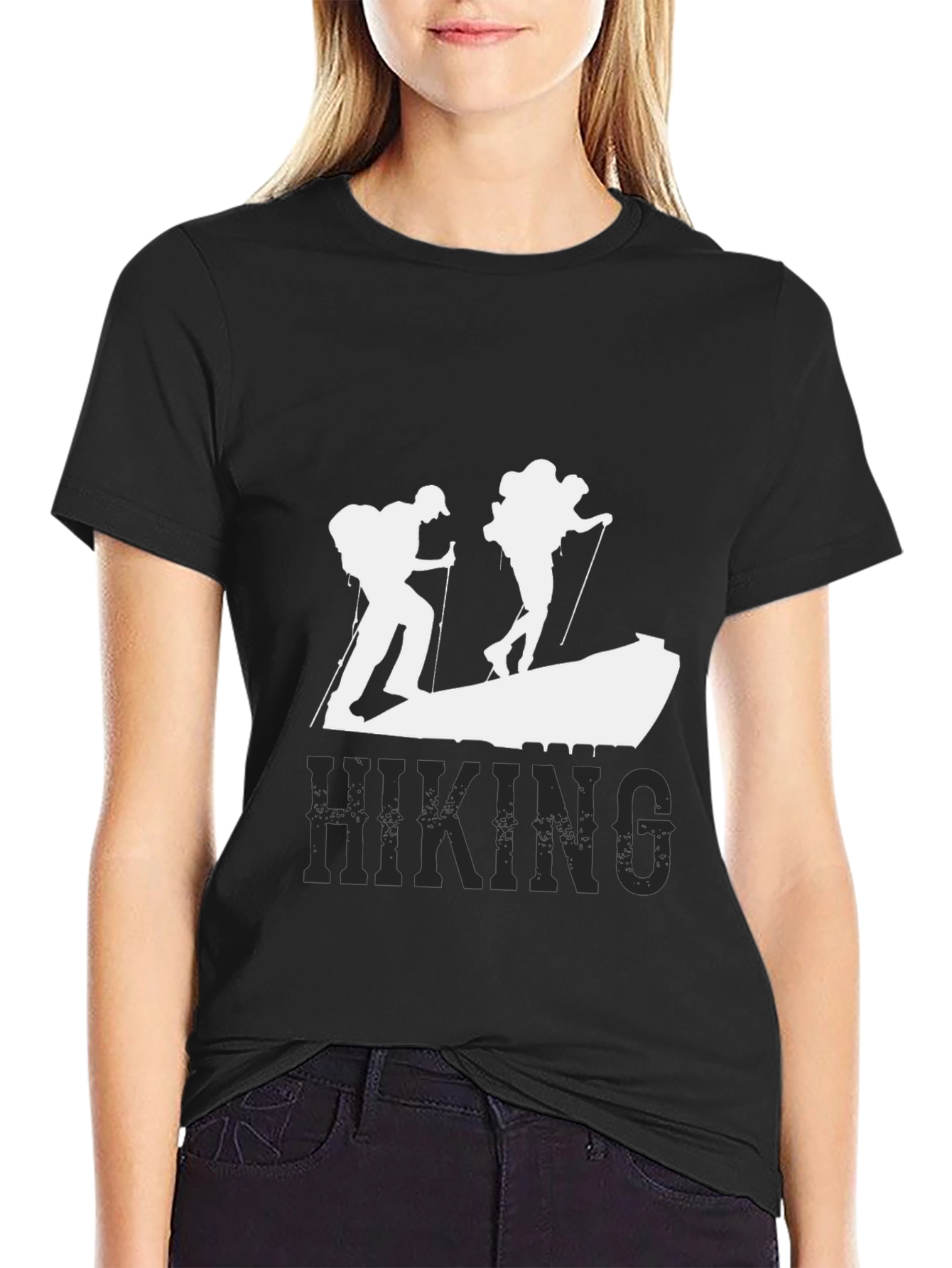 Hiking Adventure T-Shirt - Black Graphic Tee