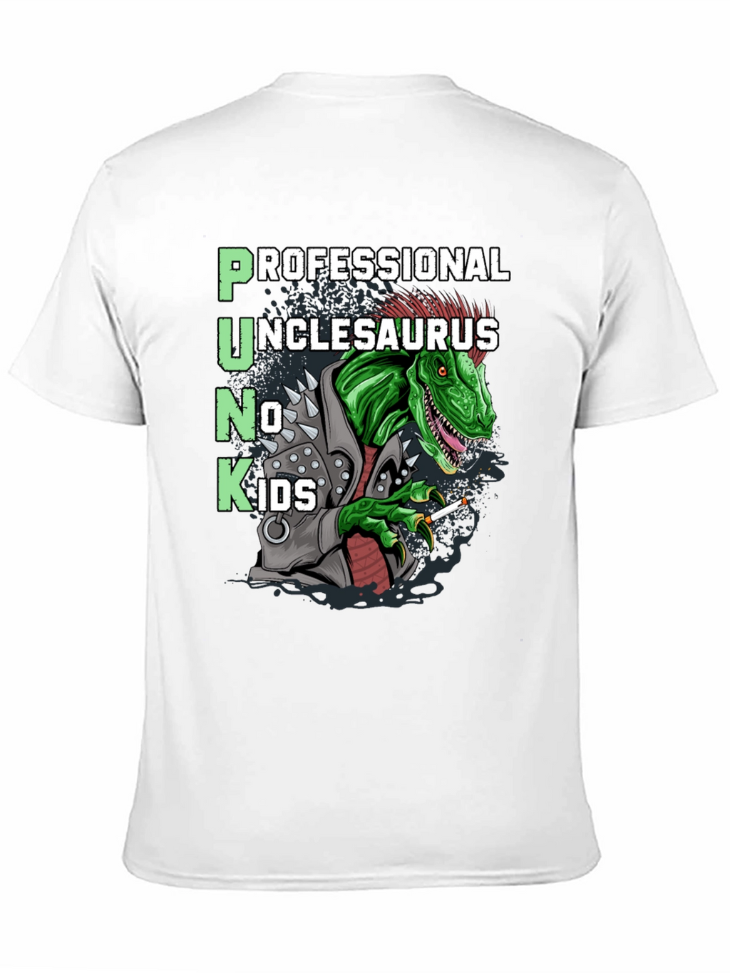 Punk Unclesaurus T-Shirt - No Kids