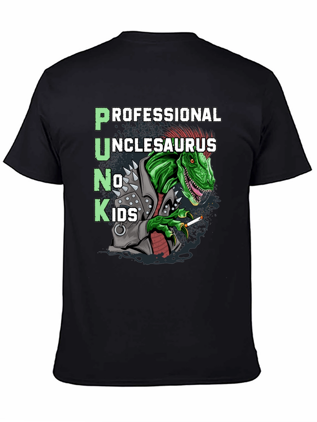 Punk Unclesaurus T-Shirt - No Kids