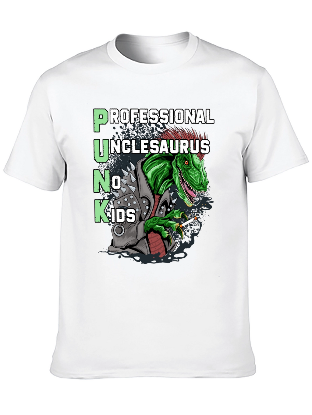 Punk Unclesaurus T-Shirt - No Kids