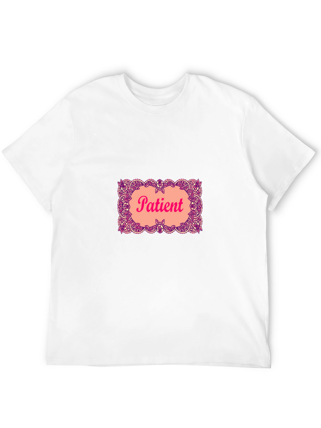 Patient Graphic T-Shirt - Black Crew Neck Tee