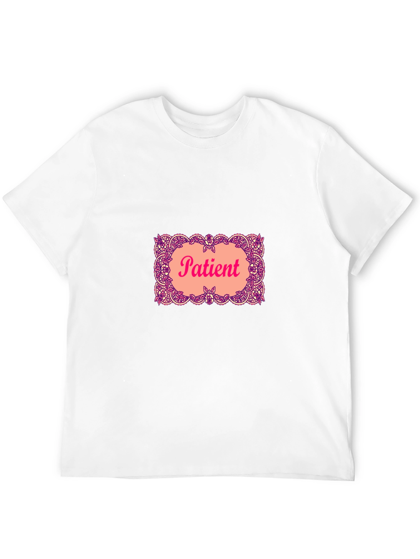 Patient Graphic T-Shirt - Black Crew Neck Tee
