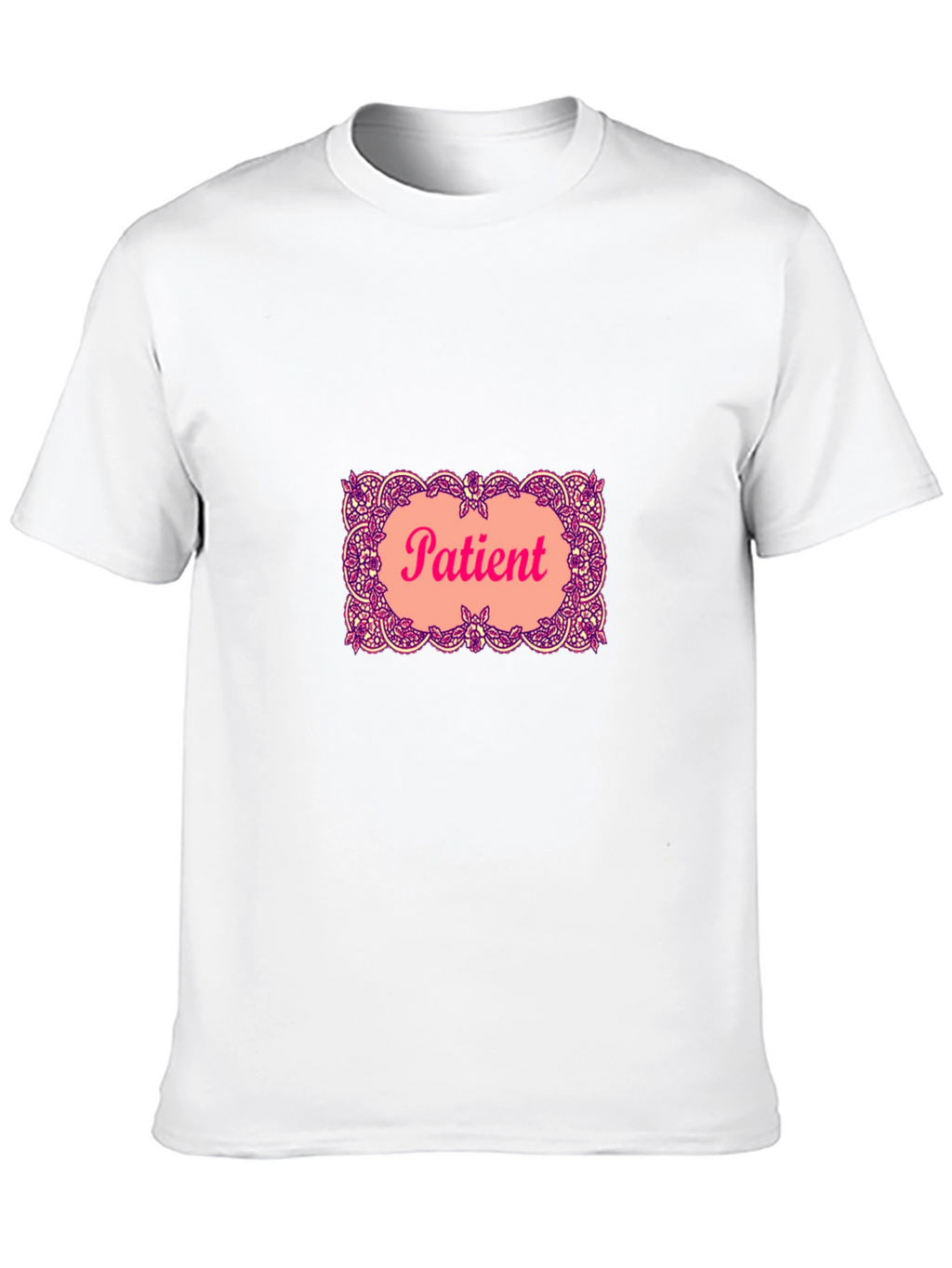 Patient Graphic T-Shirt - Black Crew Neck Tee