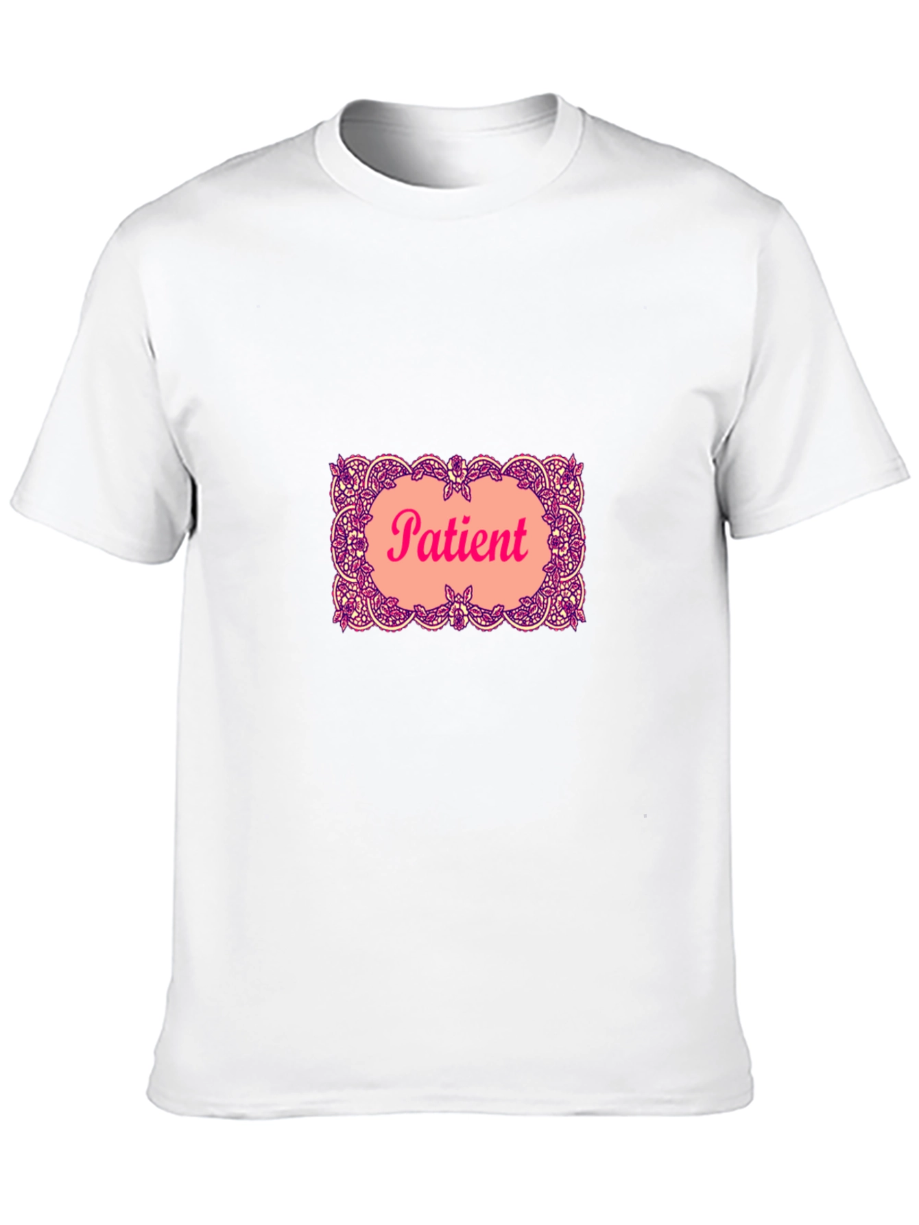 Patient Graphic T-Shirt - Black Crew Neck Tee