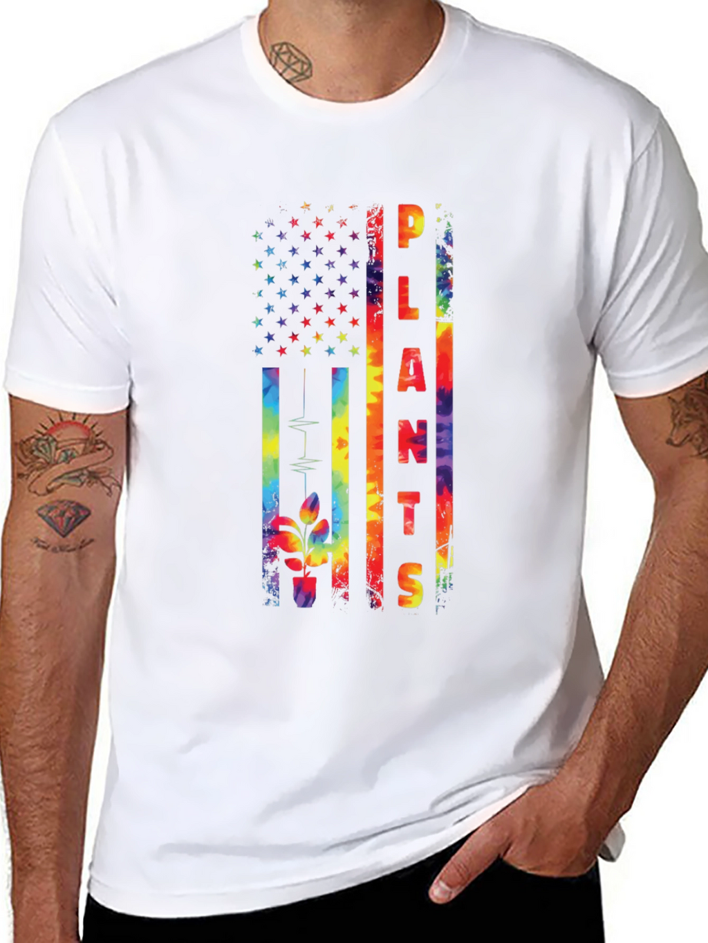 Plants USA Flag Tee