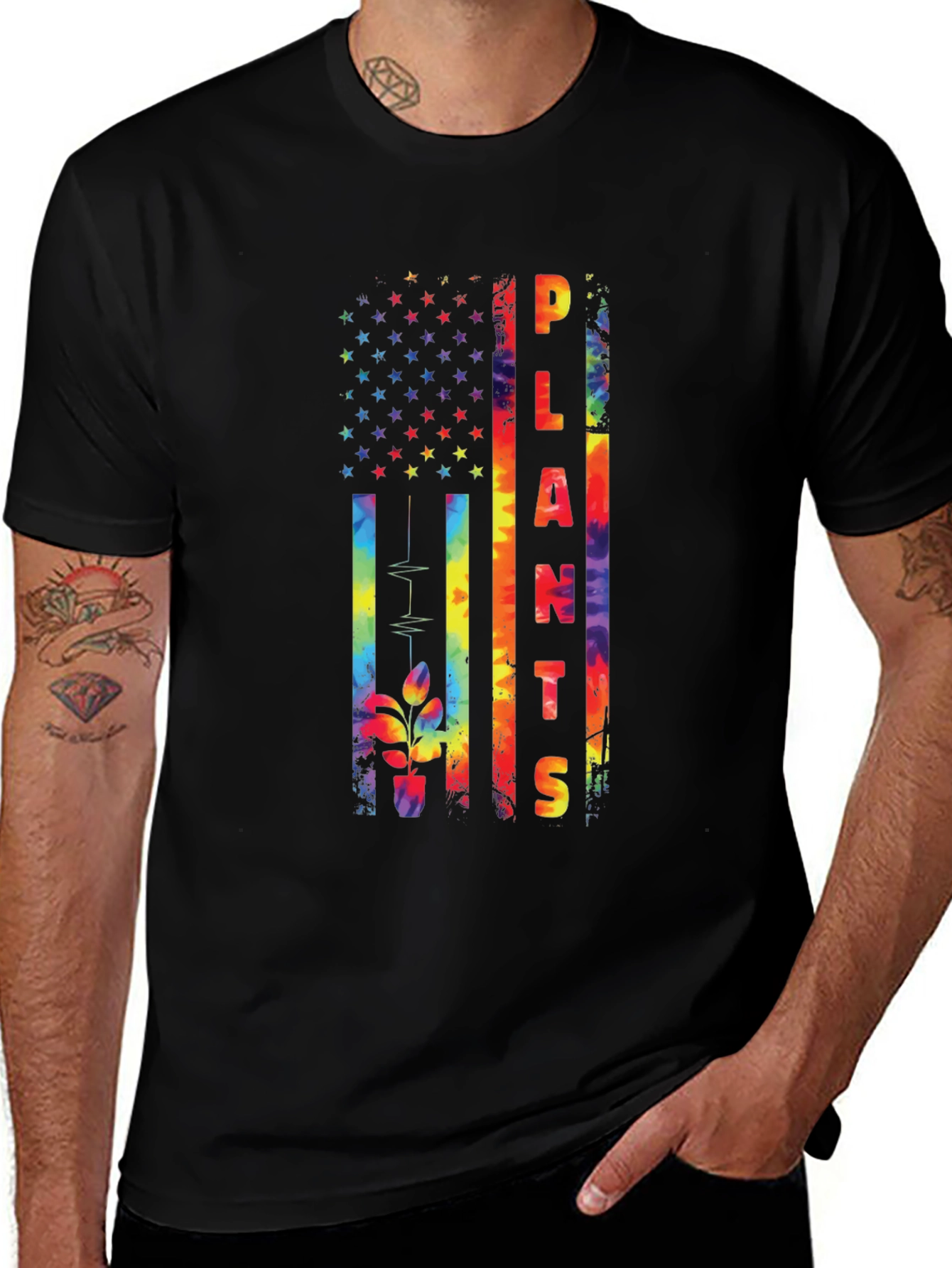 Plants USA Flag Tee