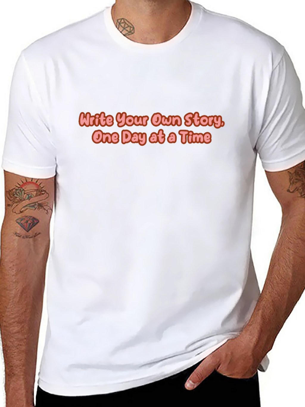 Inspirational Write Your Own Story Graphic T-Shirt