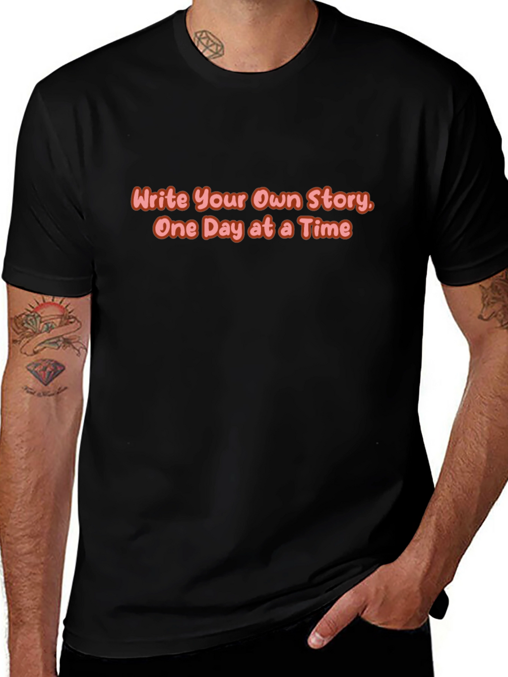 Inspirational Write Your Own Story Graphic T-Shirt