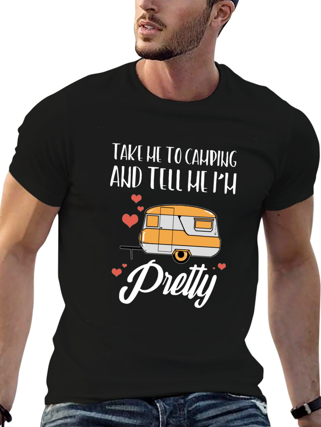 Camping Trailer Graphic Tee: Take Me Camping