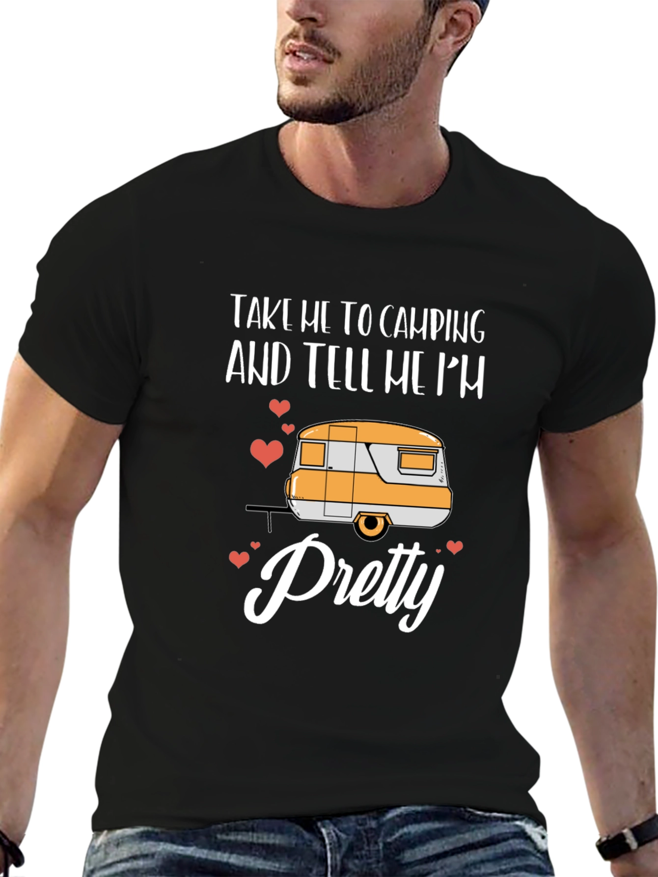 Camping Trailer Graphic Tee: Take Me Camping