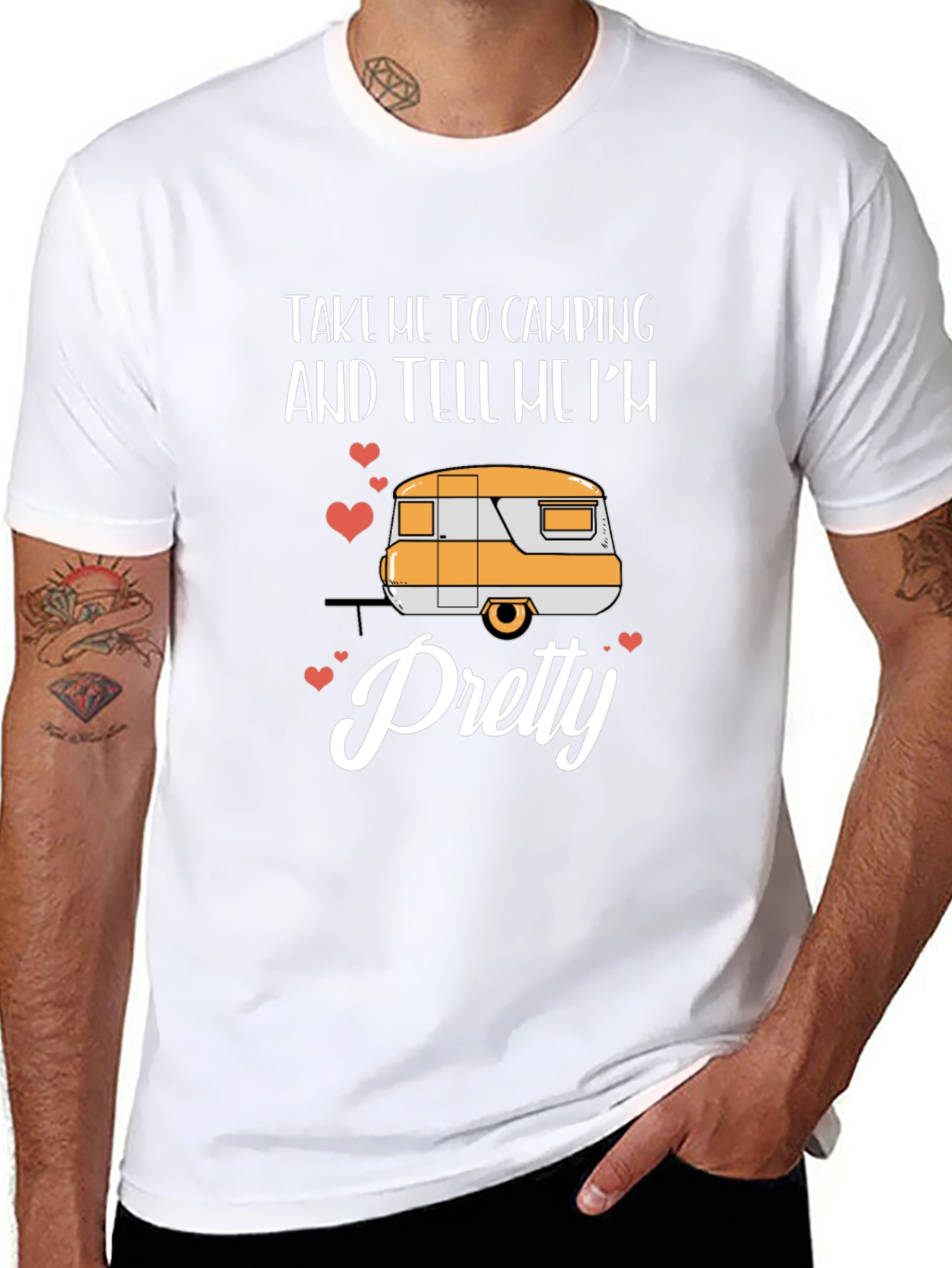 Camping Trailer Graphic Tee: Take Me Camping