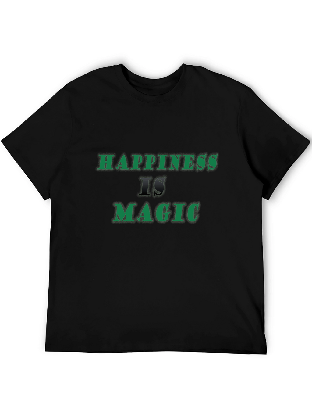 Happiness is Magic Black T-Shirt