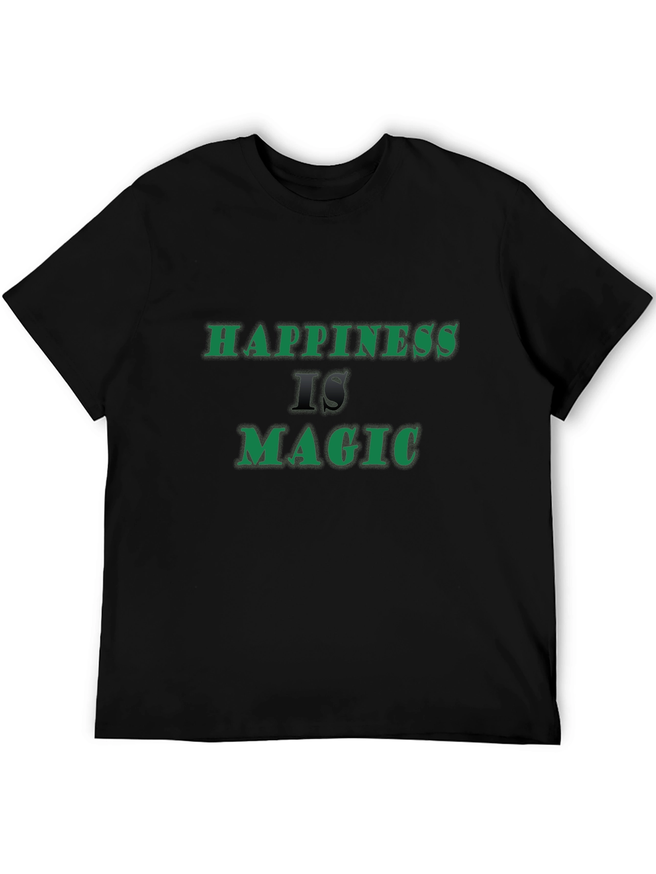 Happiness is Magic Black T-Shirt