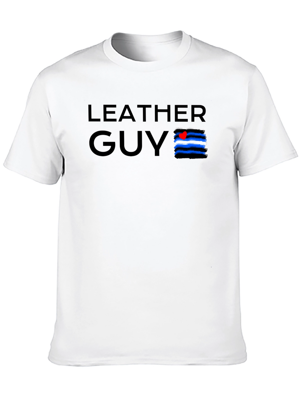 Leather Guy Pride Tee - Black Cotton T-Shirt