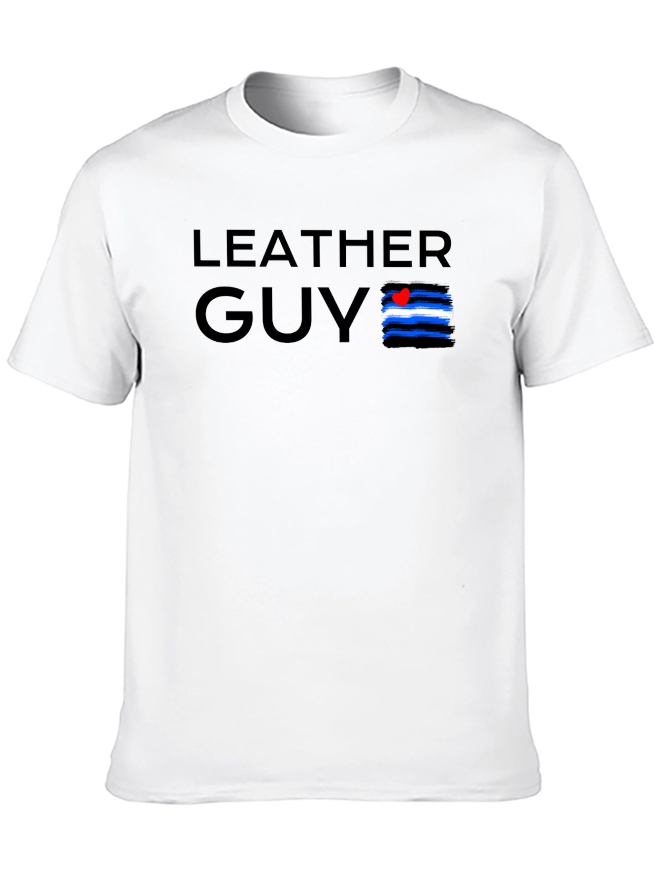 Leather Guy Pride Tee - Black Cotton T-Shirt