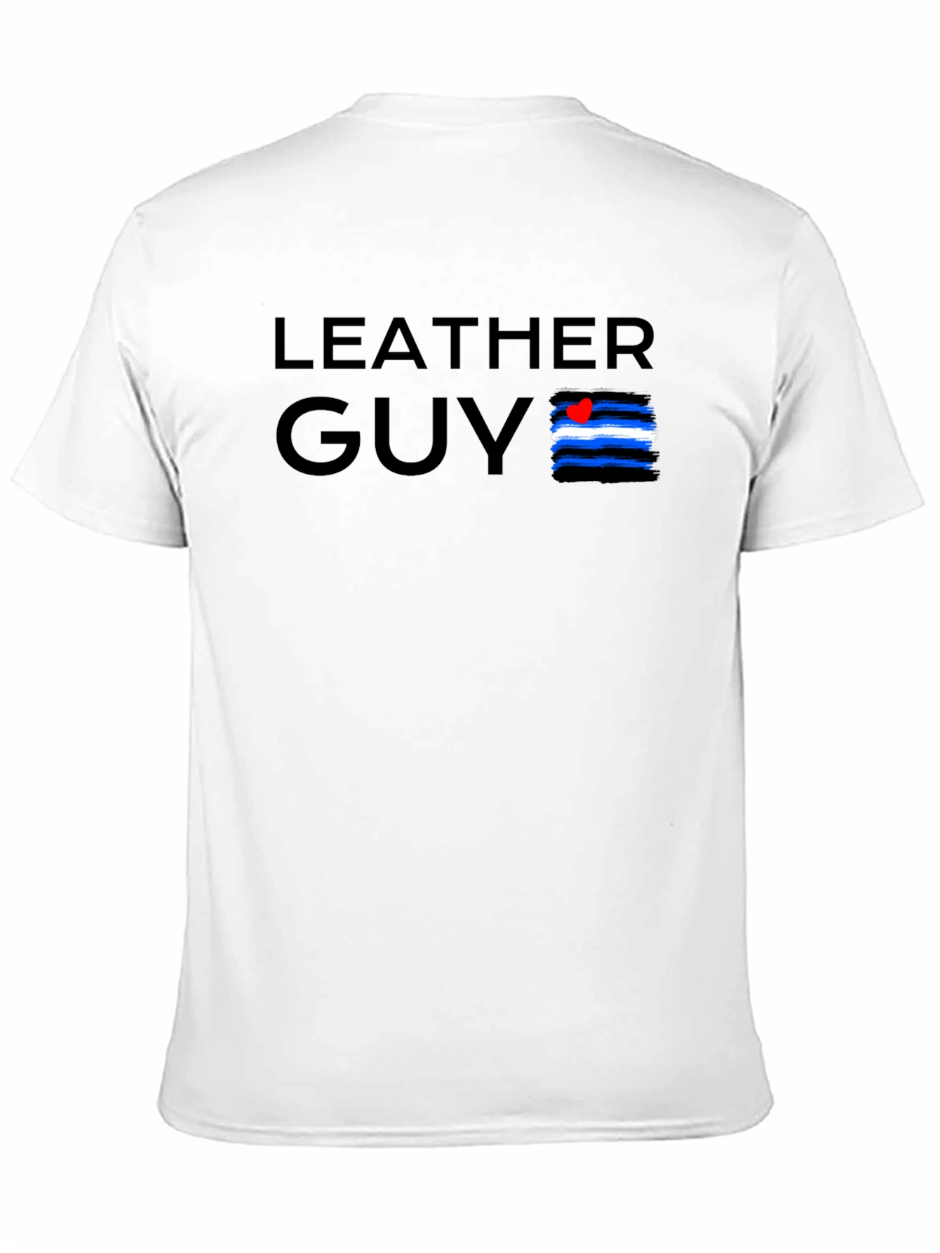 Leather Guy Pride Tee - Black Cotton T-Shirt