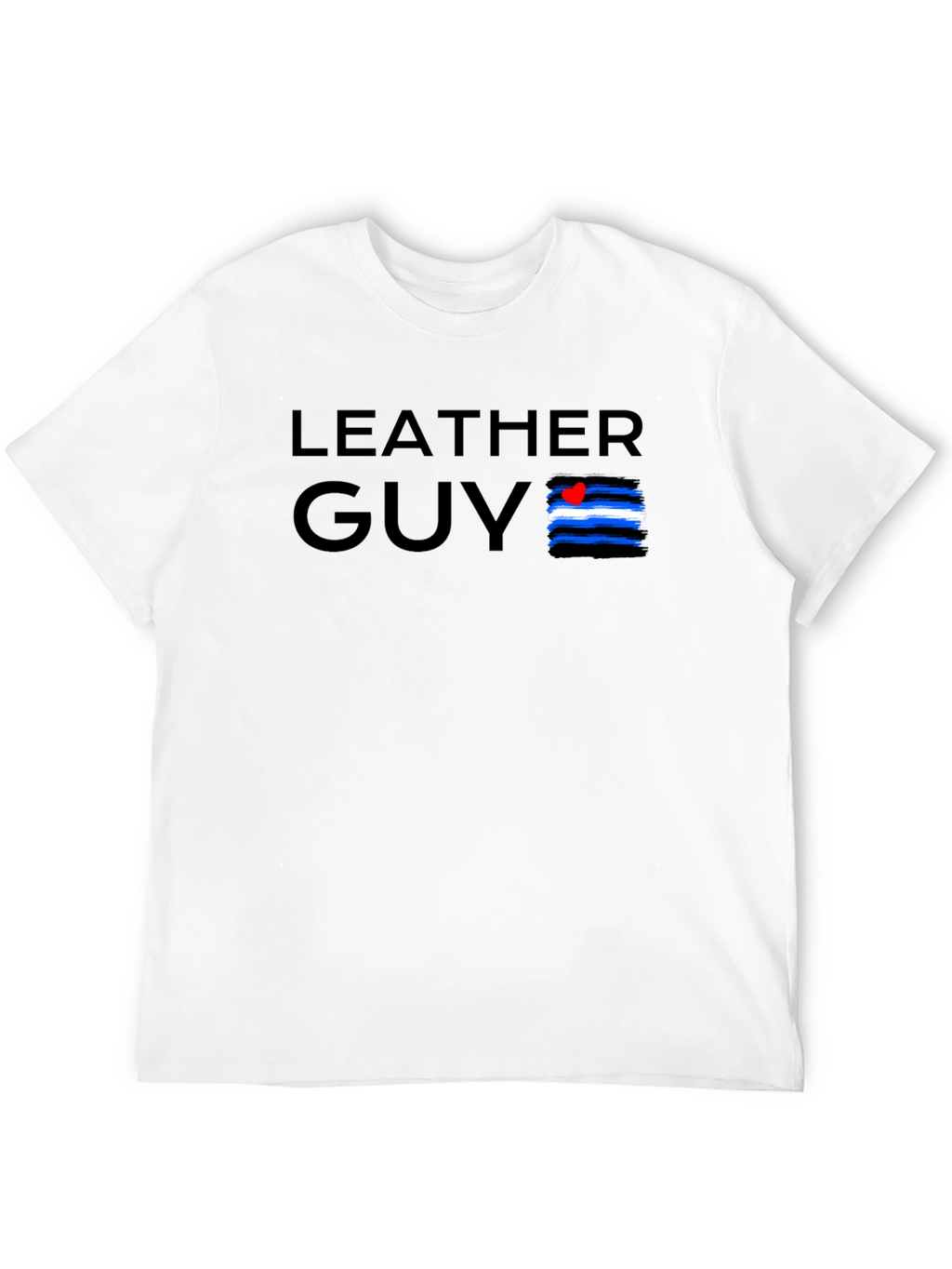 Leather Guy Pride Tee - Black Cotton T-Shirt