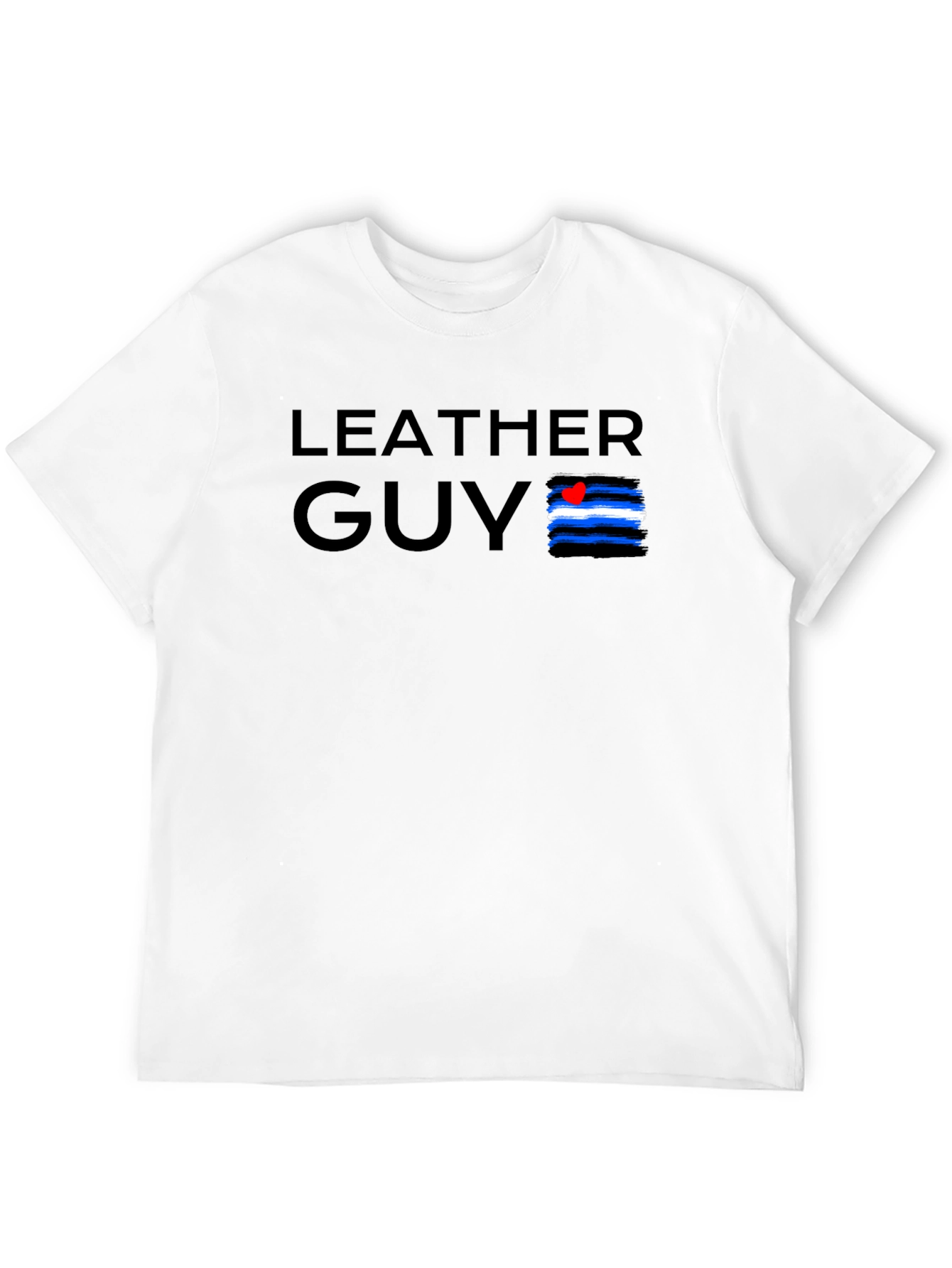 Leather Guy Pride Tee - Black Cotton T-Shirt