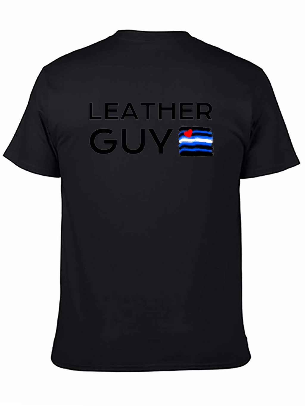 Leather Guy Pride Tee - Black Cotton T-Shirt