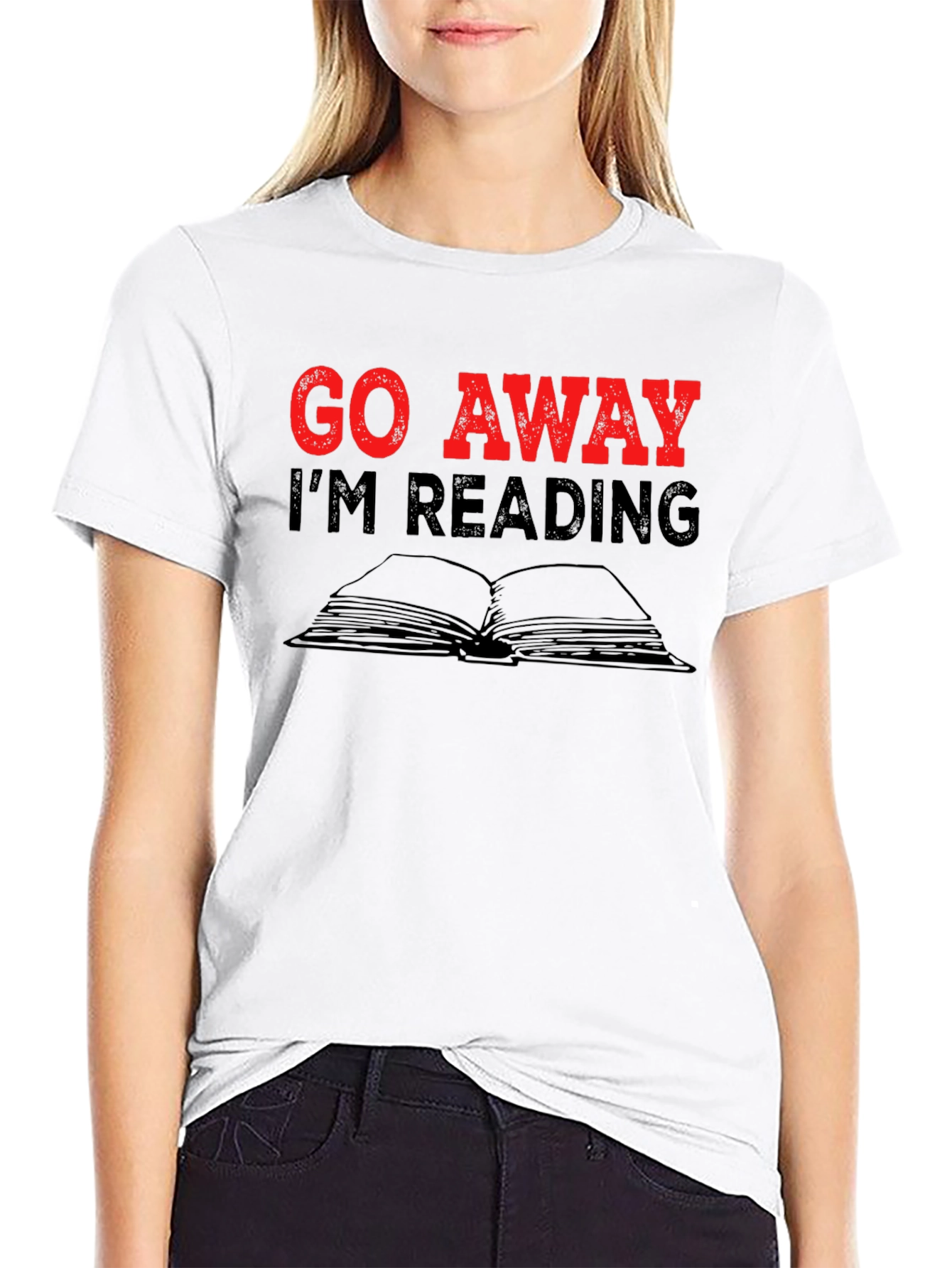 Go Away Im Reading T-Shirt - Book Lover Tee