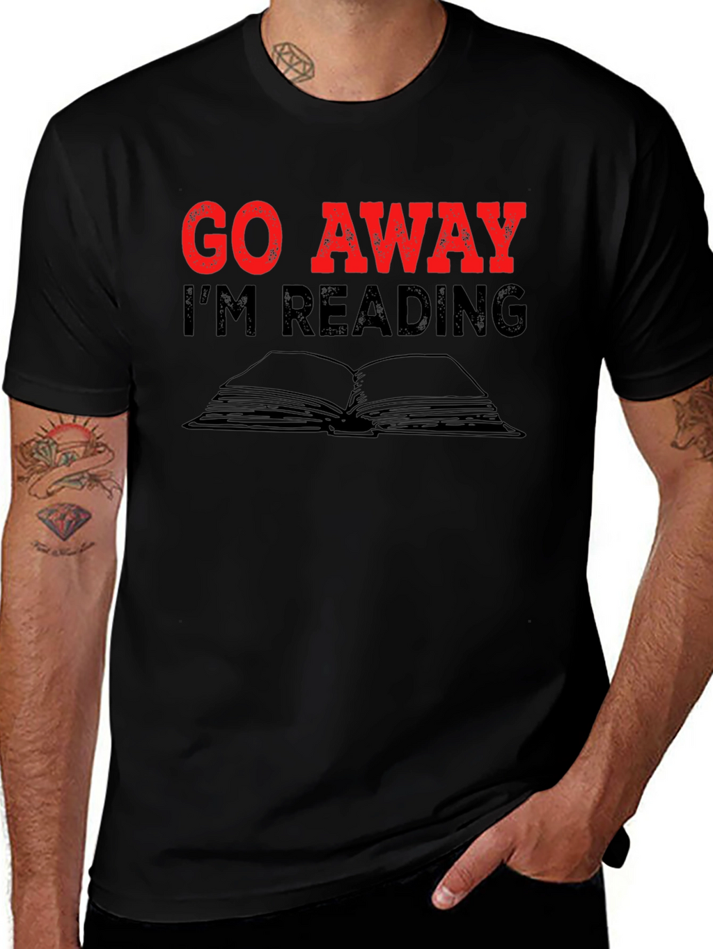 Go Away Im Reading T-Shirt - Book Lover Tee