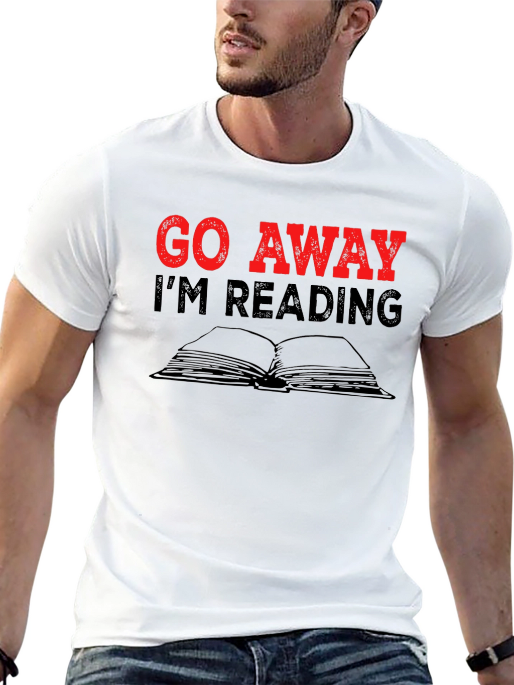 Go Away Im Reading T-Shirt - Book Lover Tee