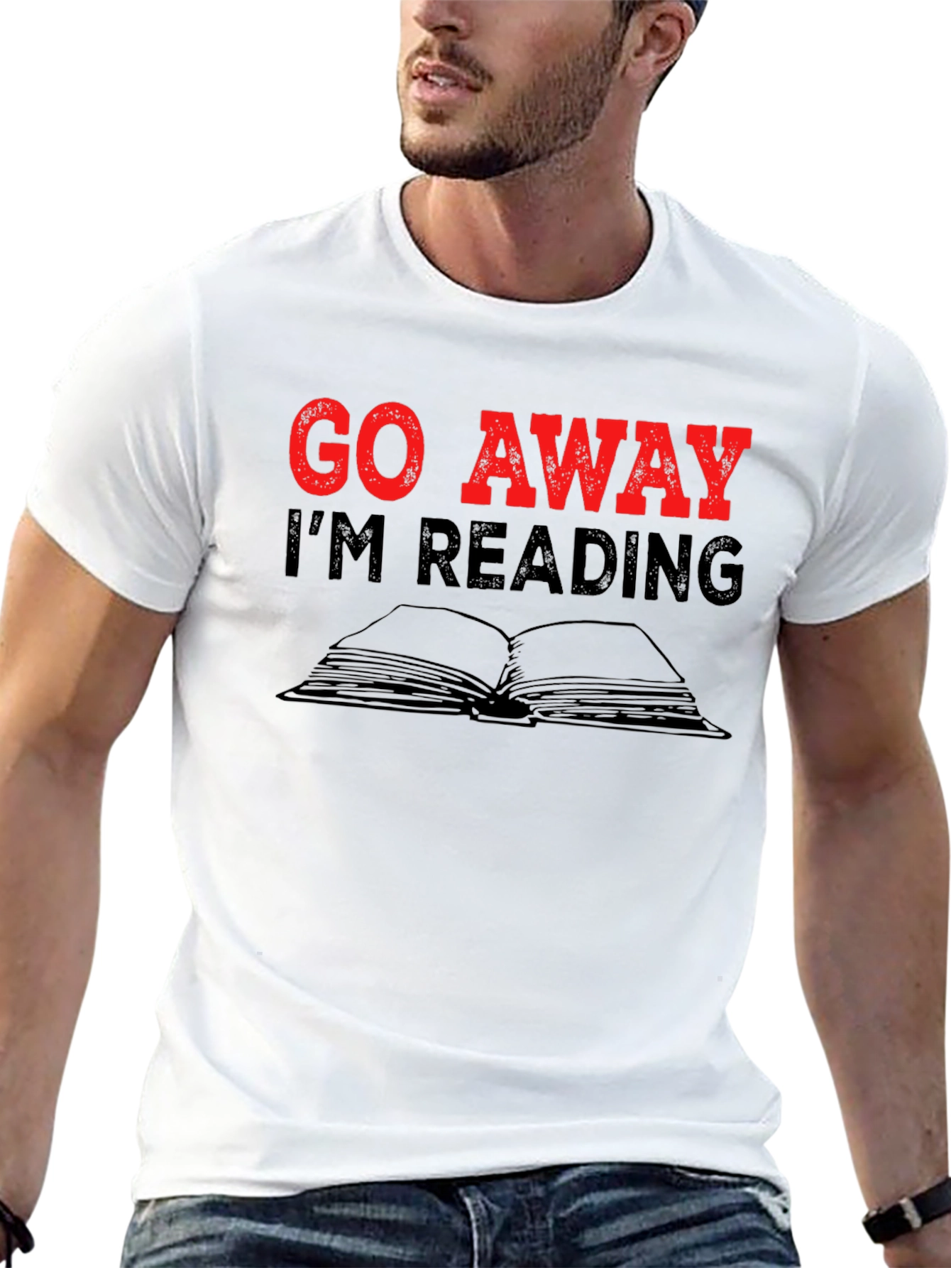 Go Away Im Reading T-Shirt - Book Lover Tee