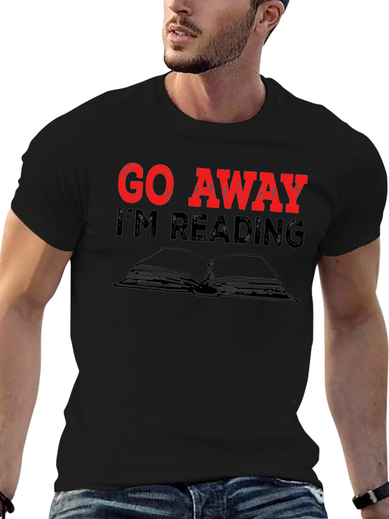 Go Away Im Reading T-Shirt - Book Lover Tee