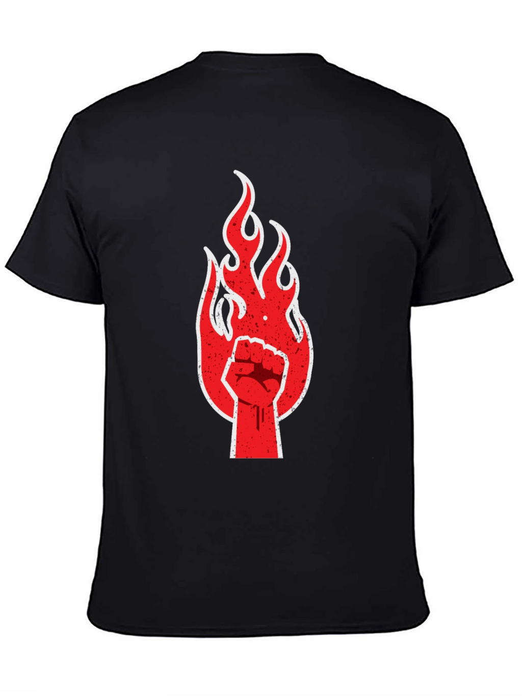 Fiery Fist Graphic Tee - Bold Rebellion Style