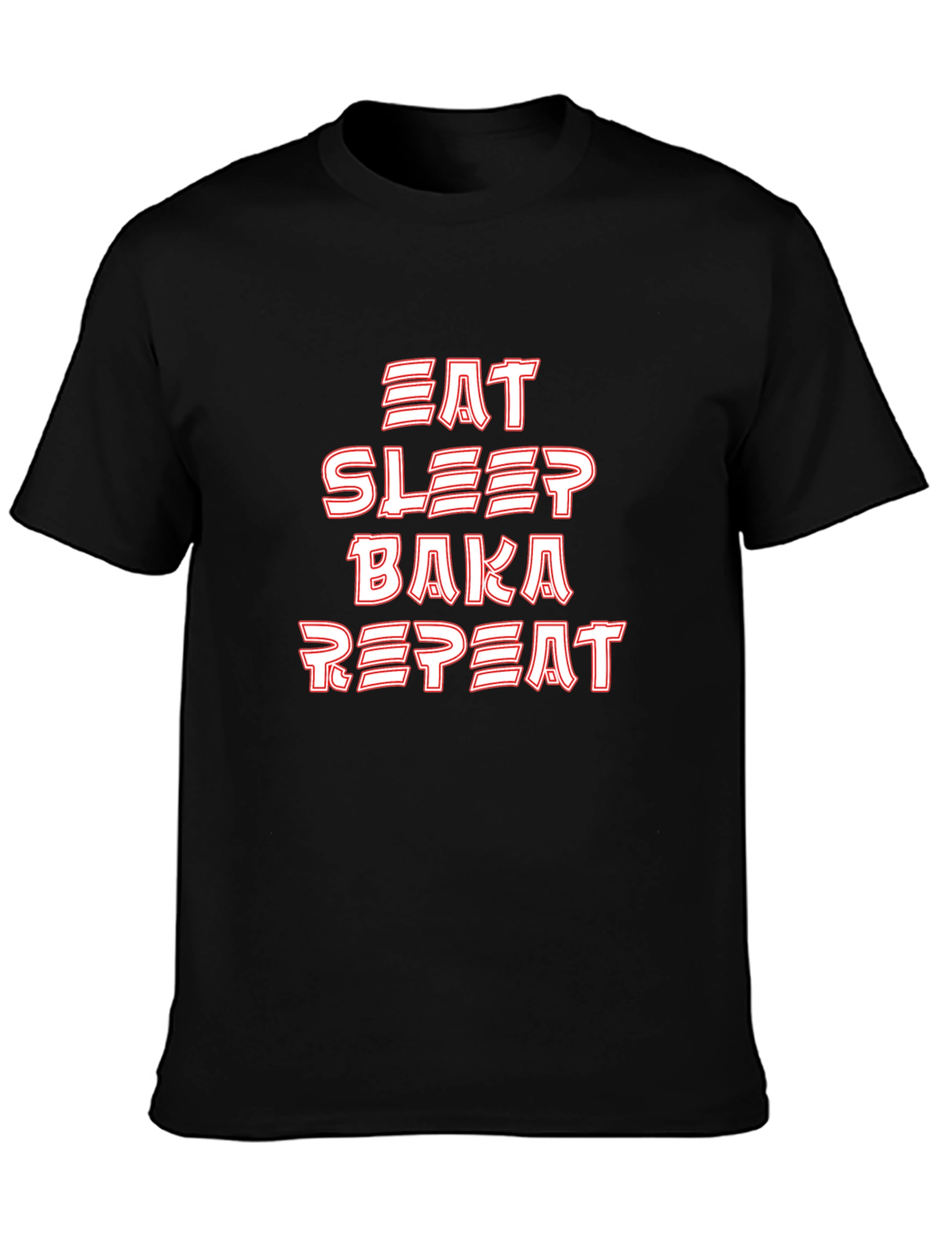 Eat Sleep Baka Repeat Graphic Tee