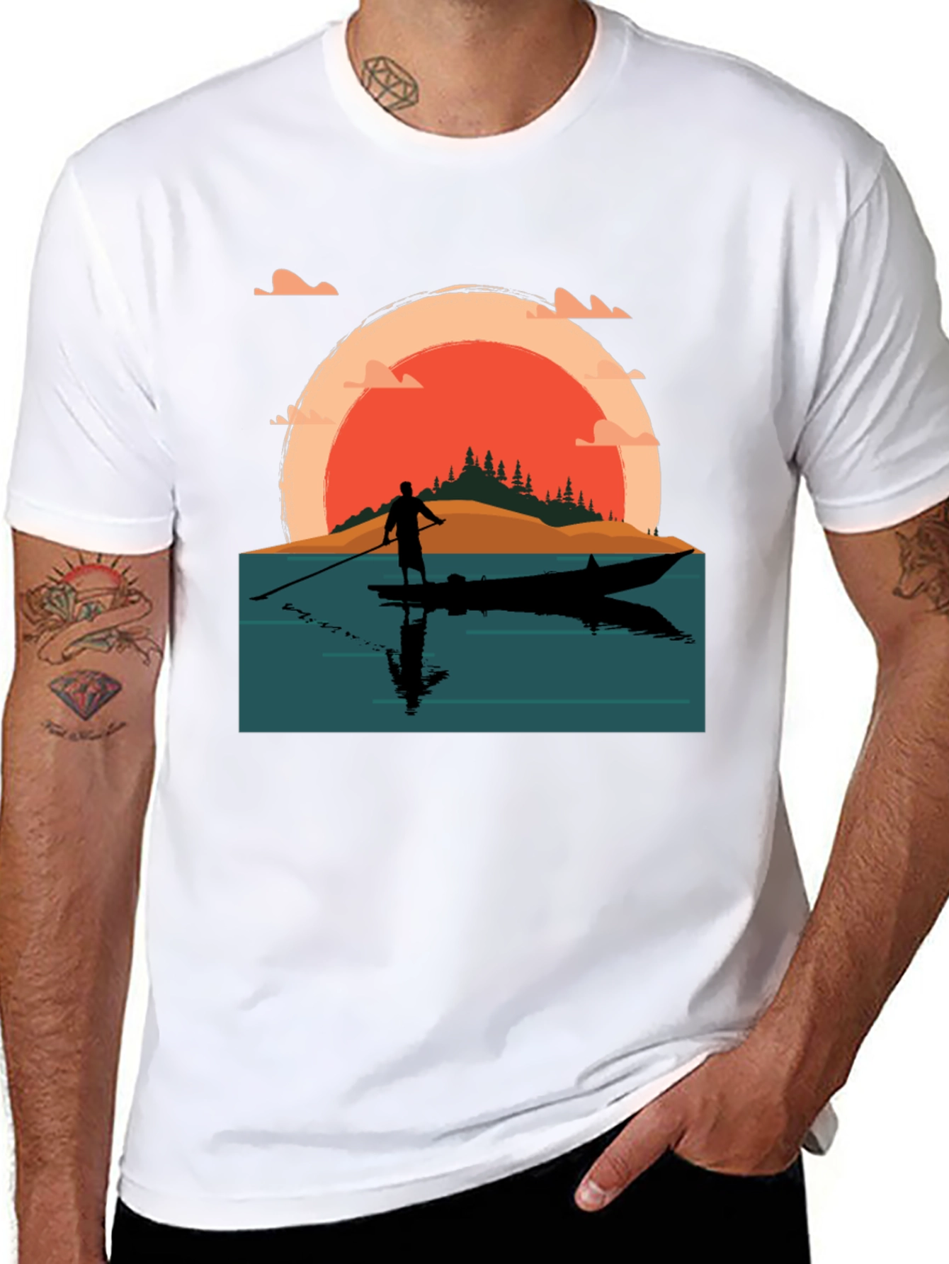 Sunset Paddle Board T-Shirt