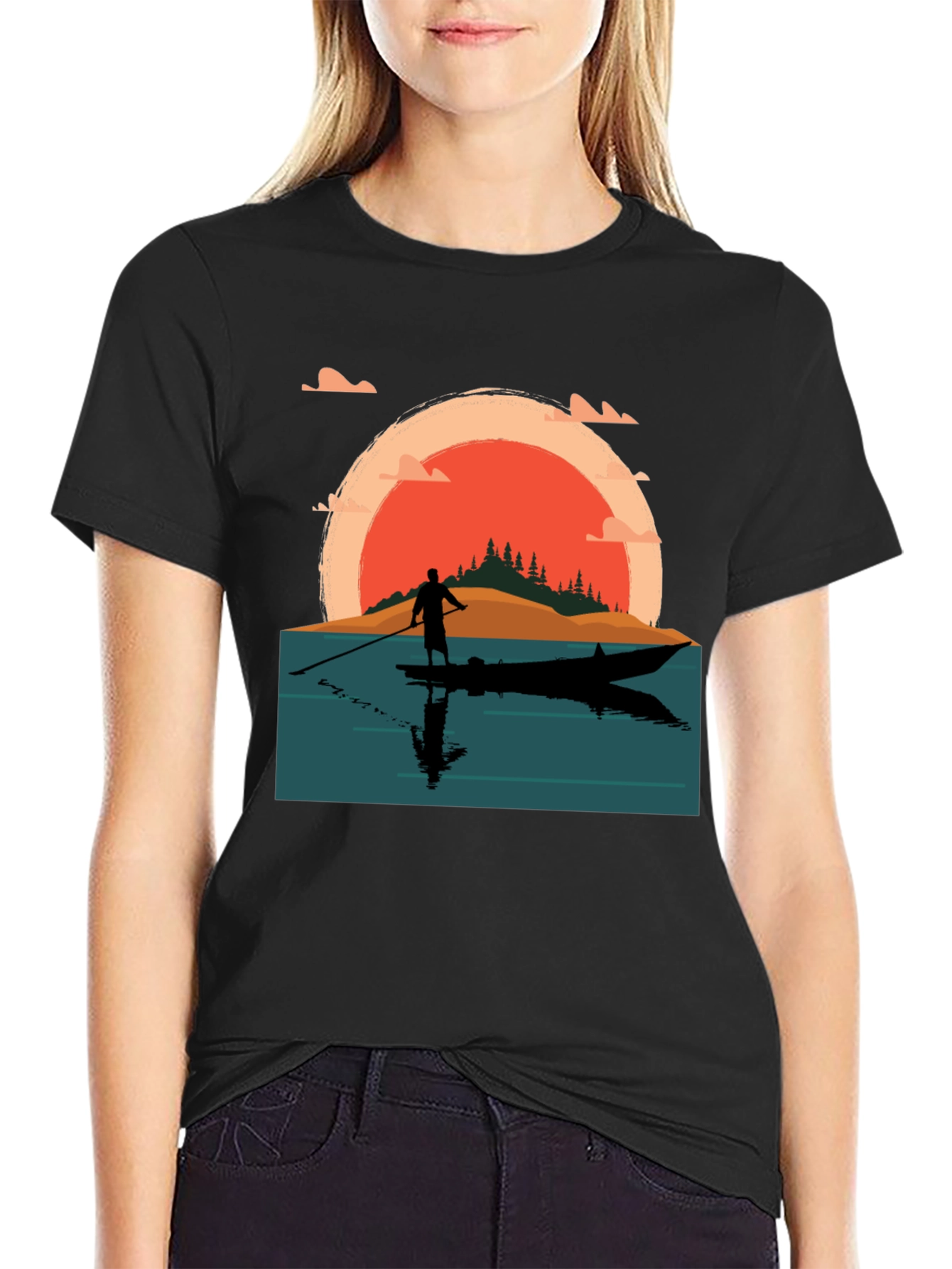 Sunset Paddle Board T-Shirt