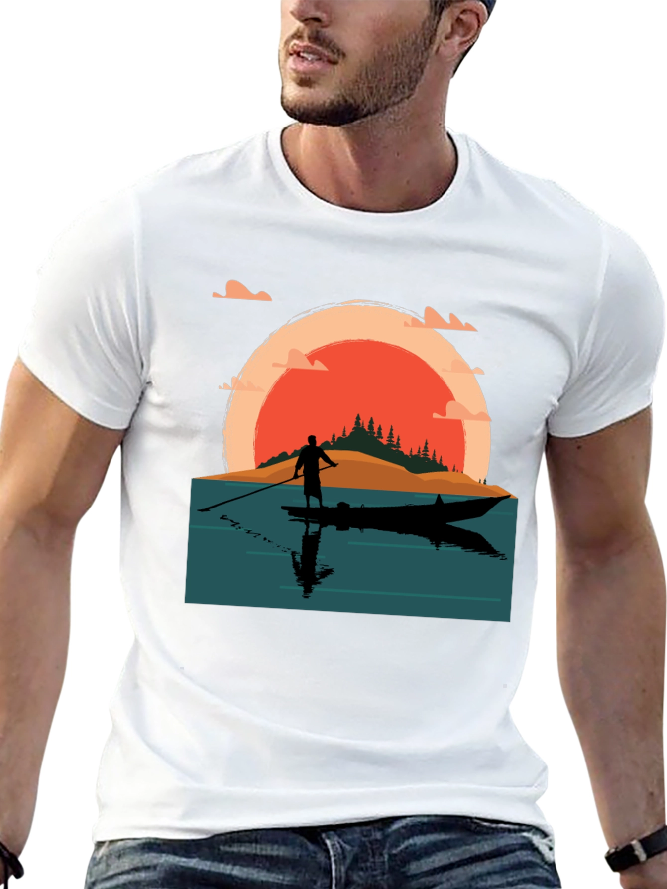 Sunset Paddle Board T-Shirt