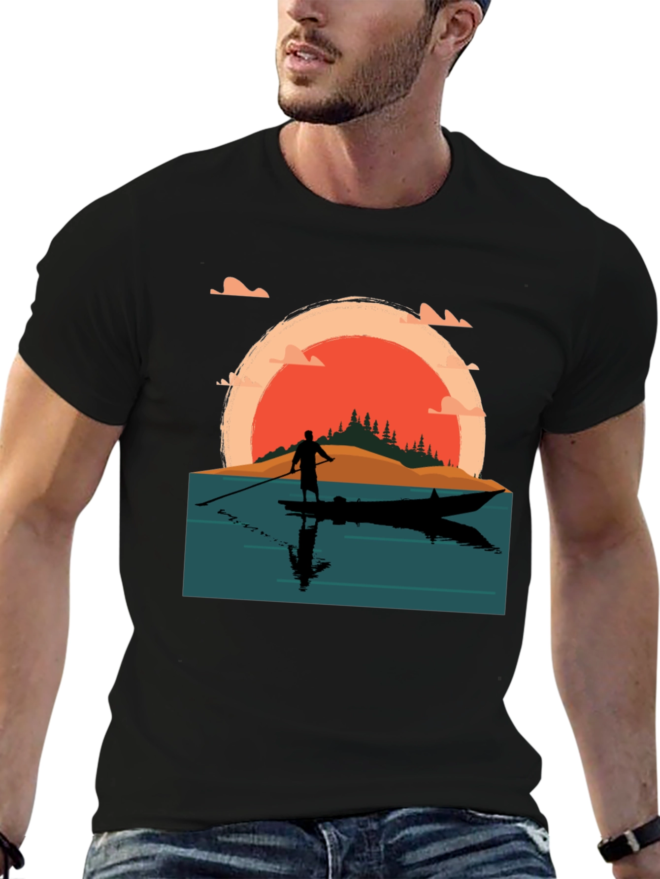 Sunset Paddle Board T-Shirt