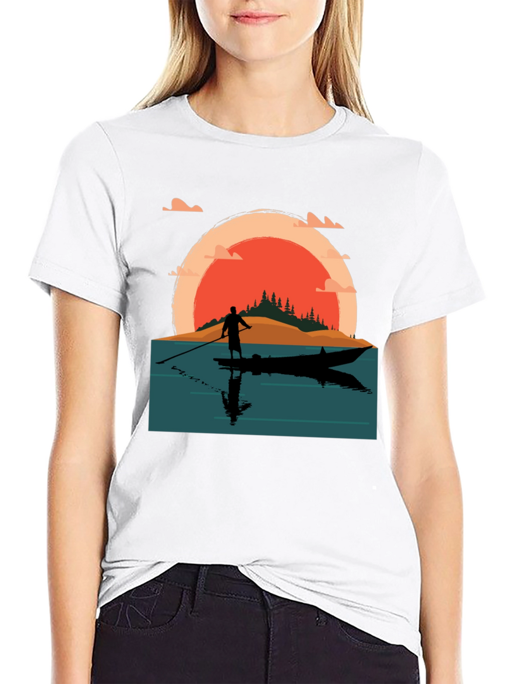 Sunset Paddle Board T-Shirt