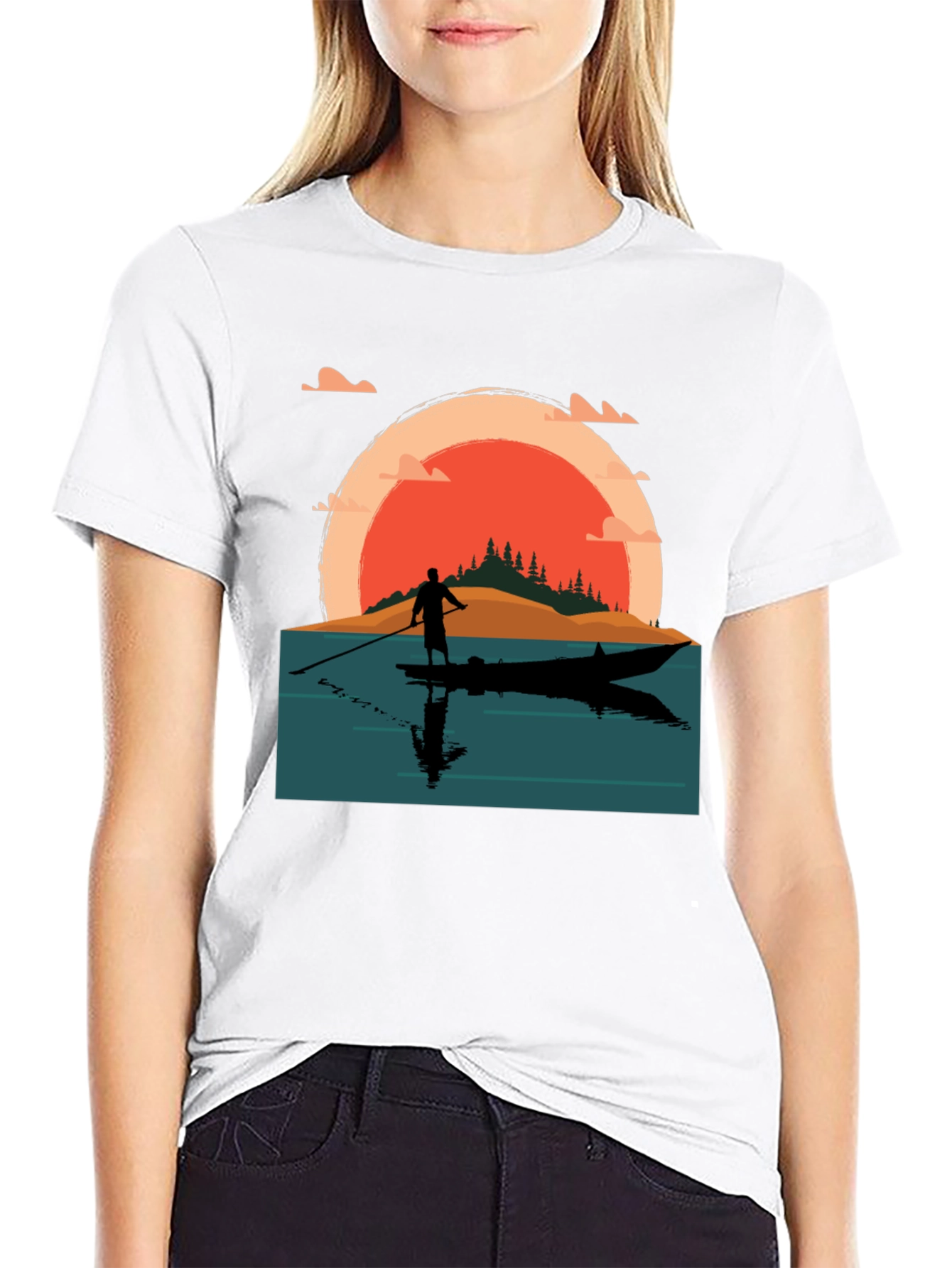 Sunset Paddle Board T-Shirt