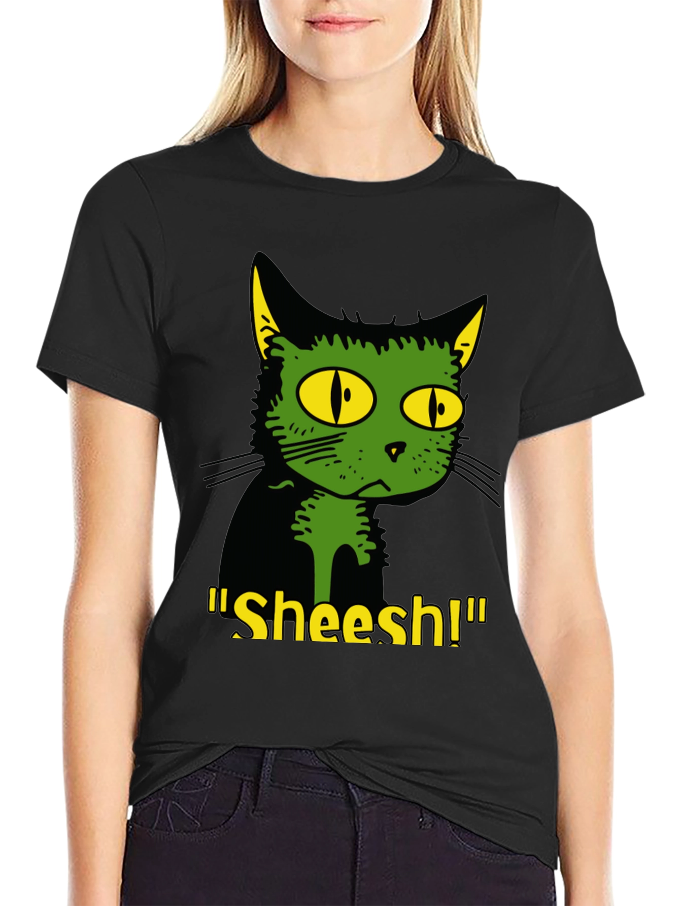 Sheesh Cat Graphic T-Shirt - Unique Design Comfortable Fit