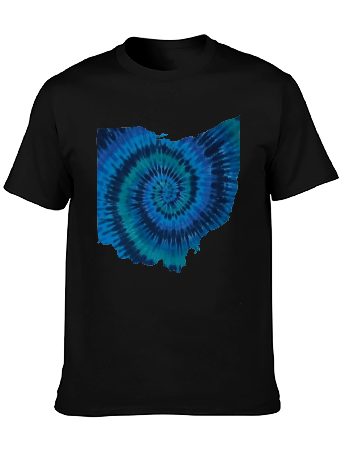 Ohio Tie Dye State Shape T-Shirt