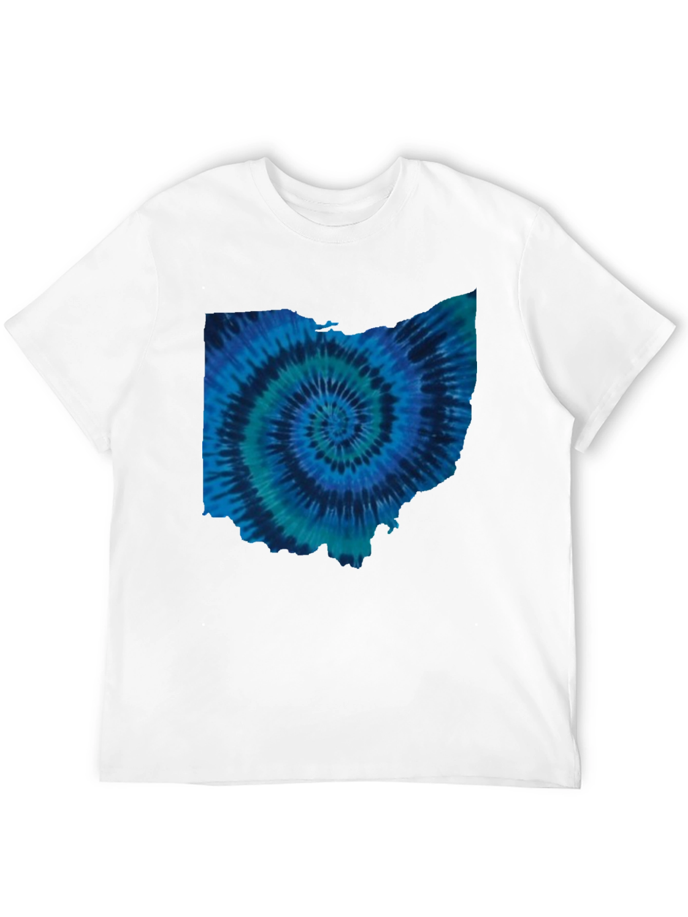 Ohio Tie Dye State Shape T-Shirt