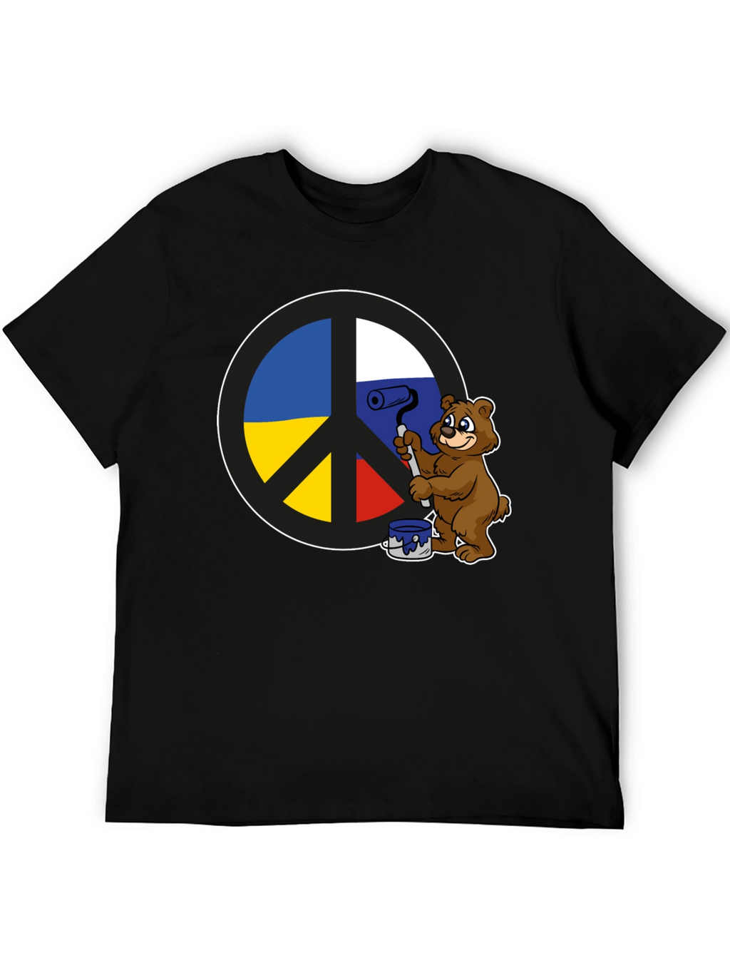 Peace Sign T-Shirt: Bear Paints Peace